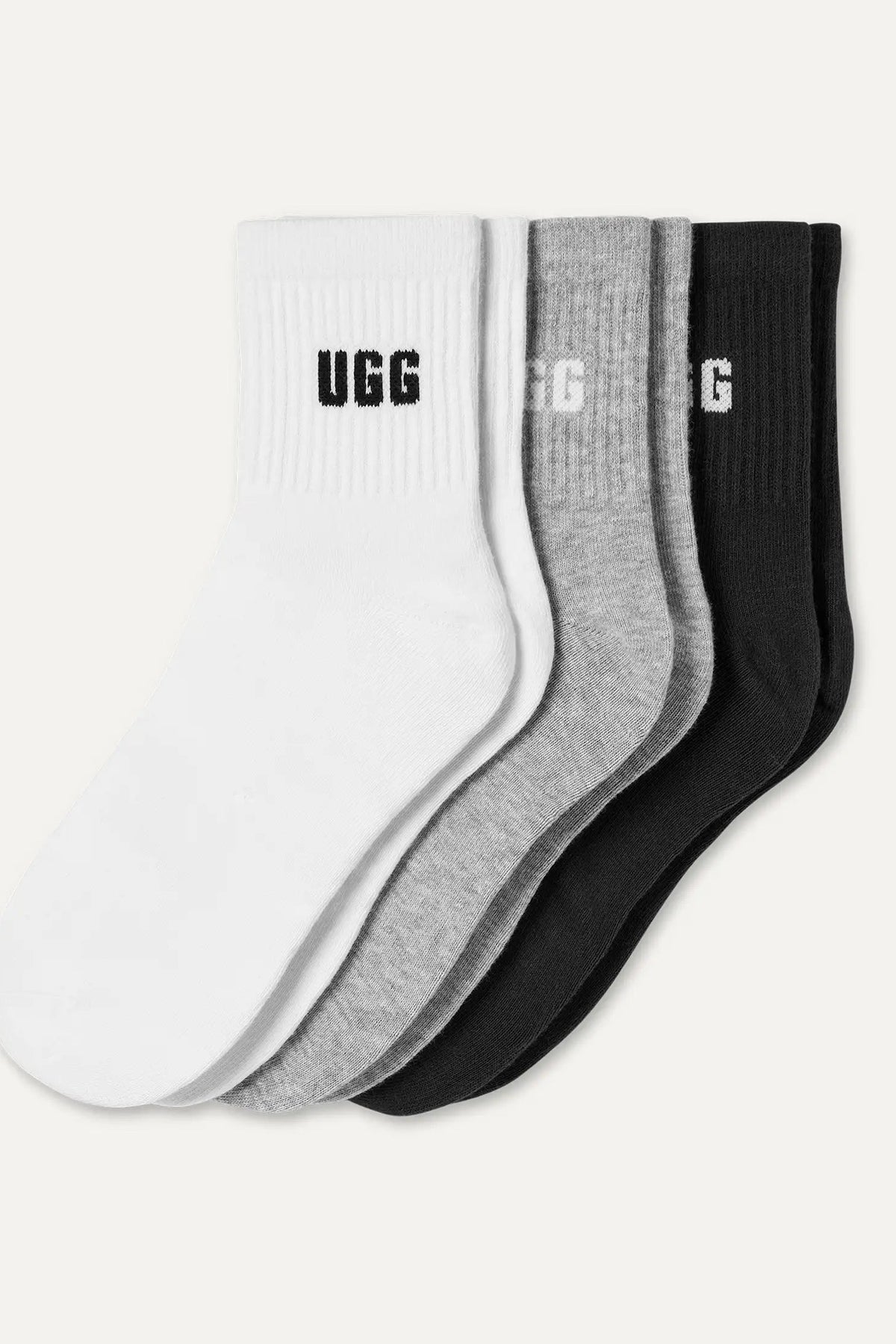 Quinlin Logo Quarter 3 Pack - Nimbus/Grey Heather/Black