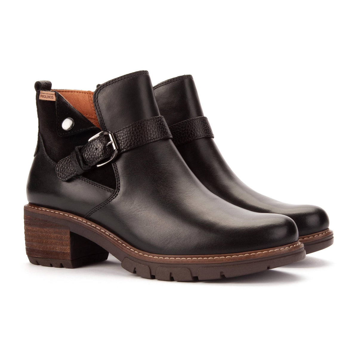 Pikolinos San Sebastian Lace-Up Boot in Black - side
