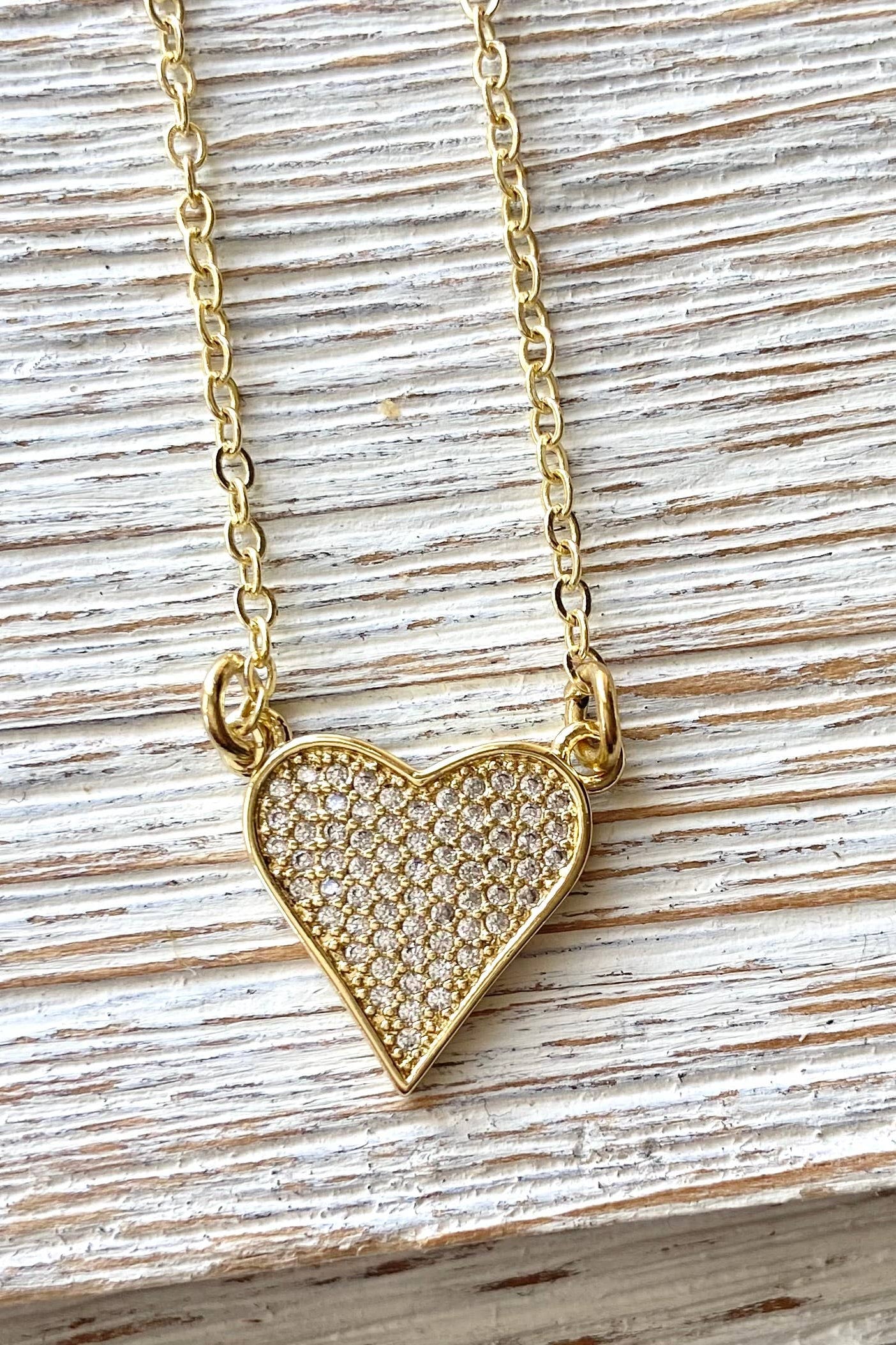 Tiny Heart: Gold / 18”