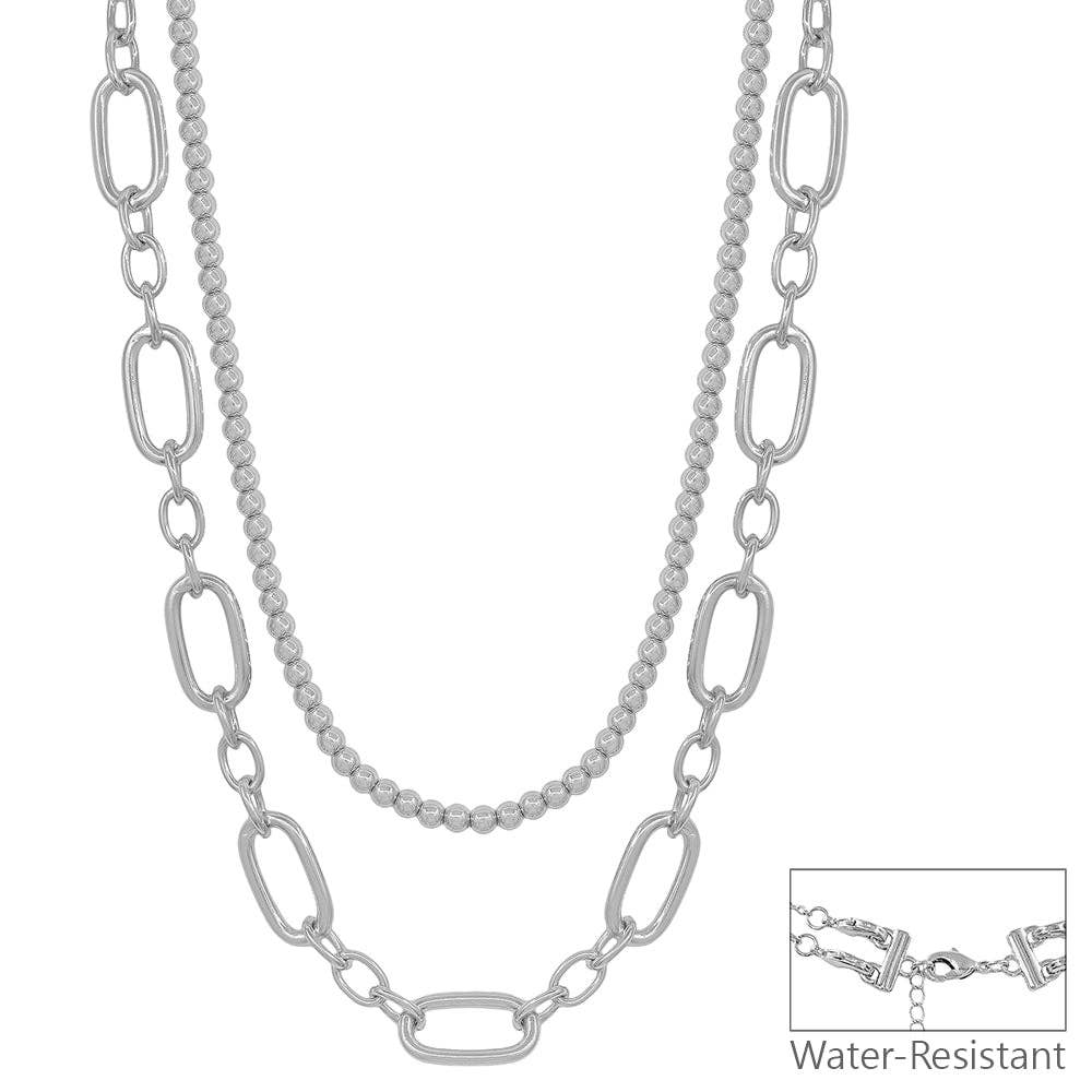 Rectangle Layered Multiway Necklace
