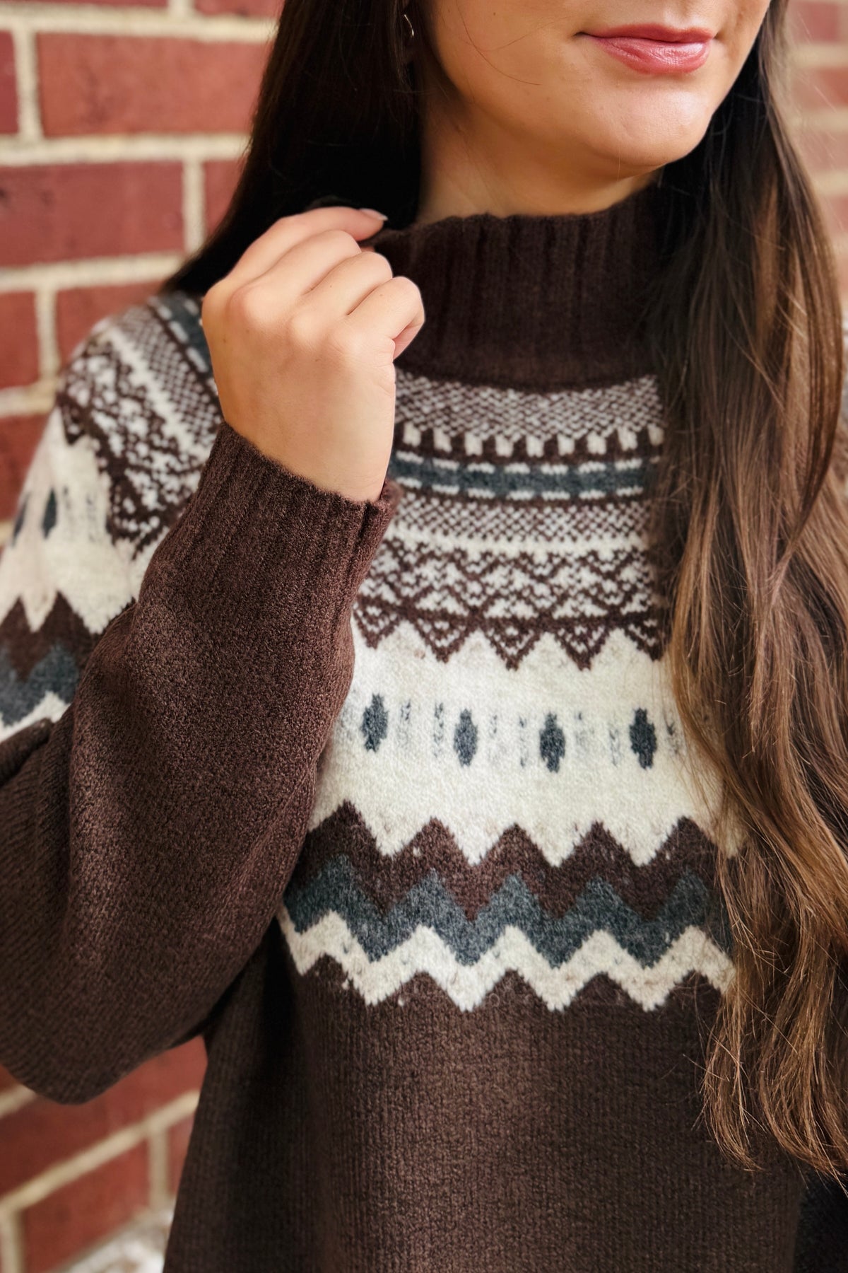 Cinnamon Turtleneck Sweater