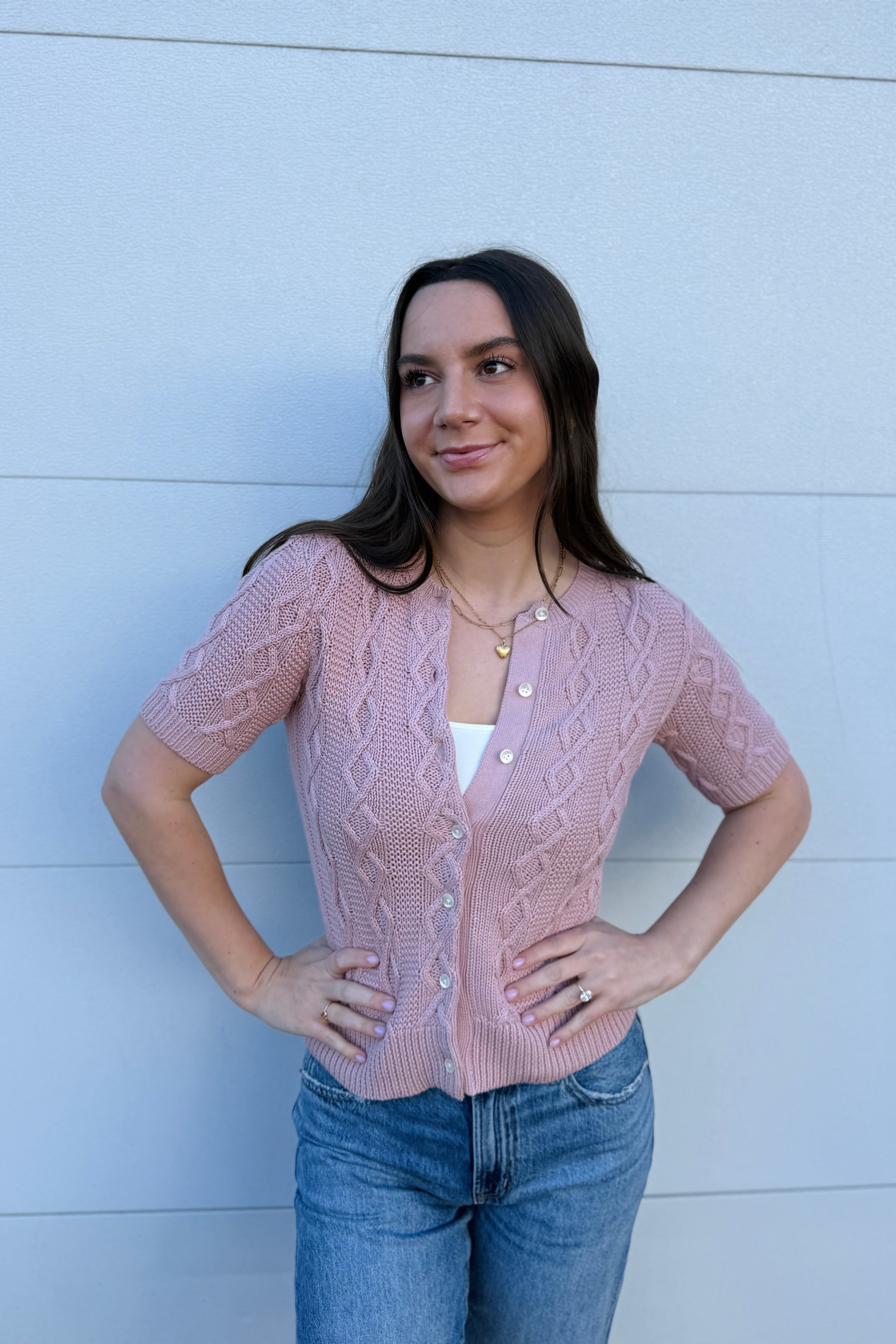 Cable-Knit Cardigan