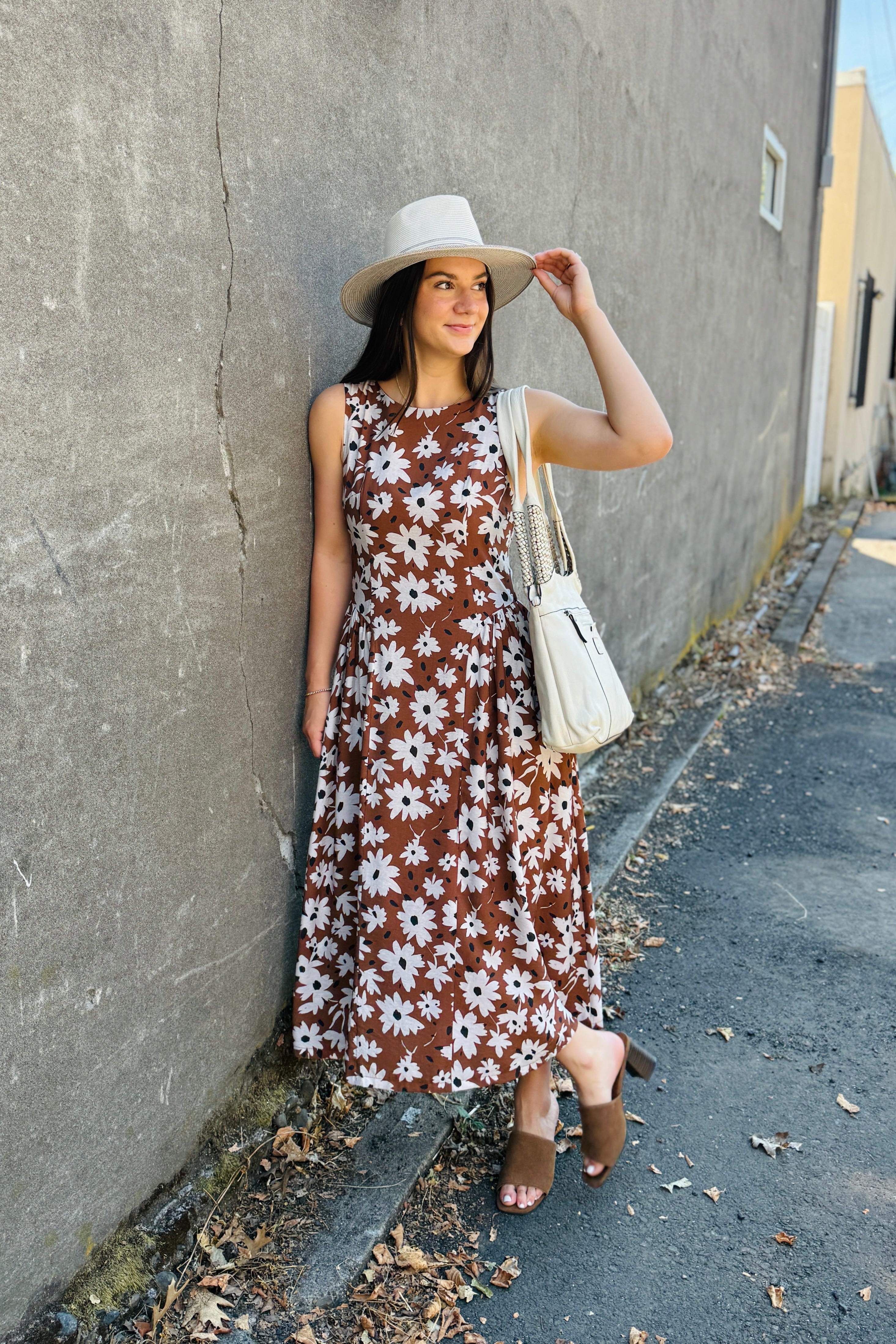 Sleeveless Flower Puffy Dress