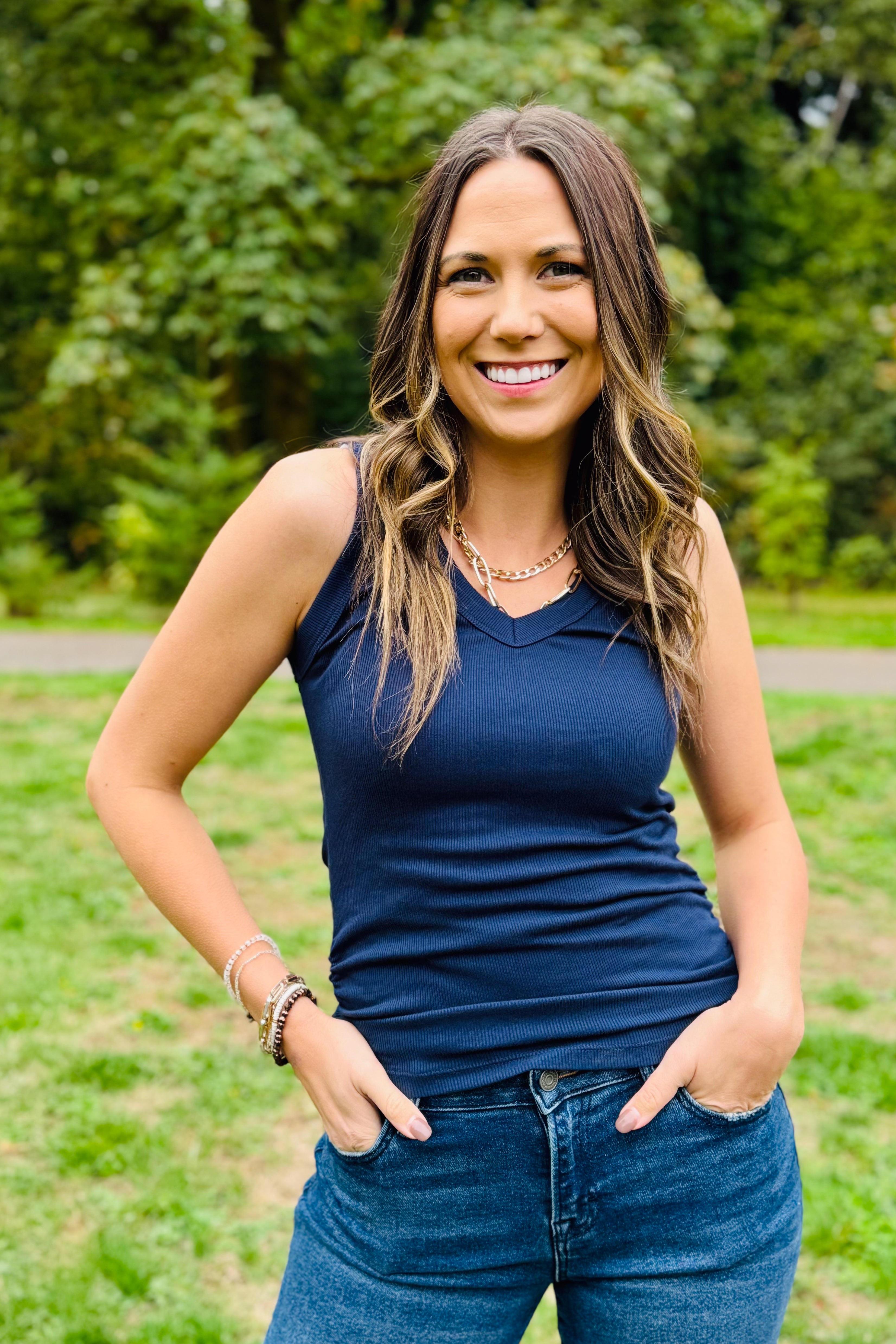 Blanche Ruched Side Tank