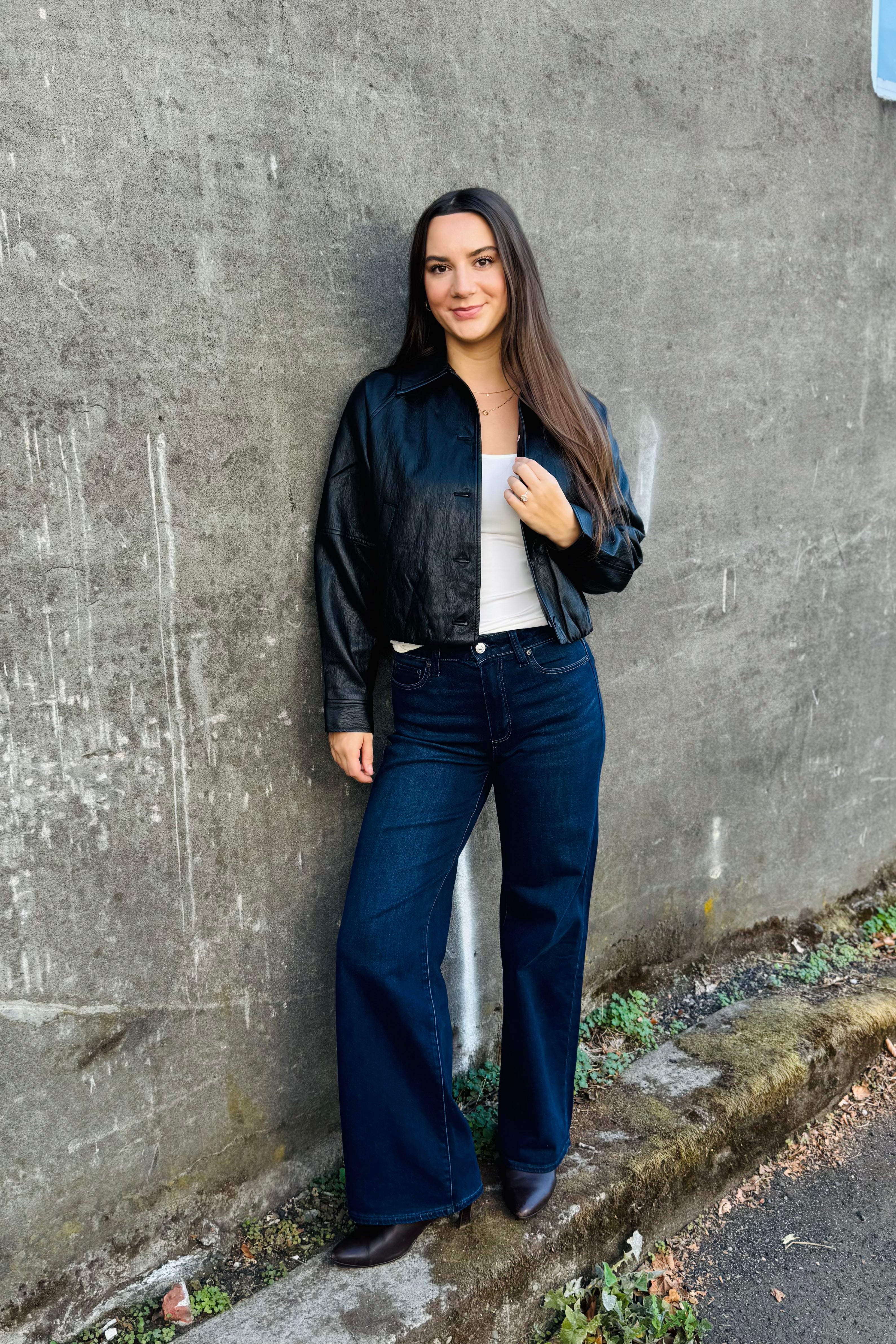 Balloon Crinkle Jacket - Dark Grey