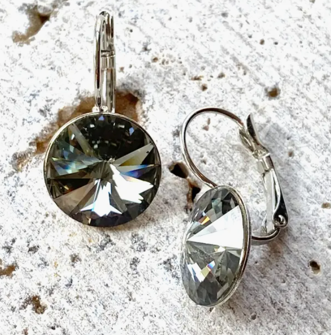 Black Diamond Swarovski Earring