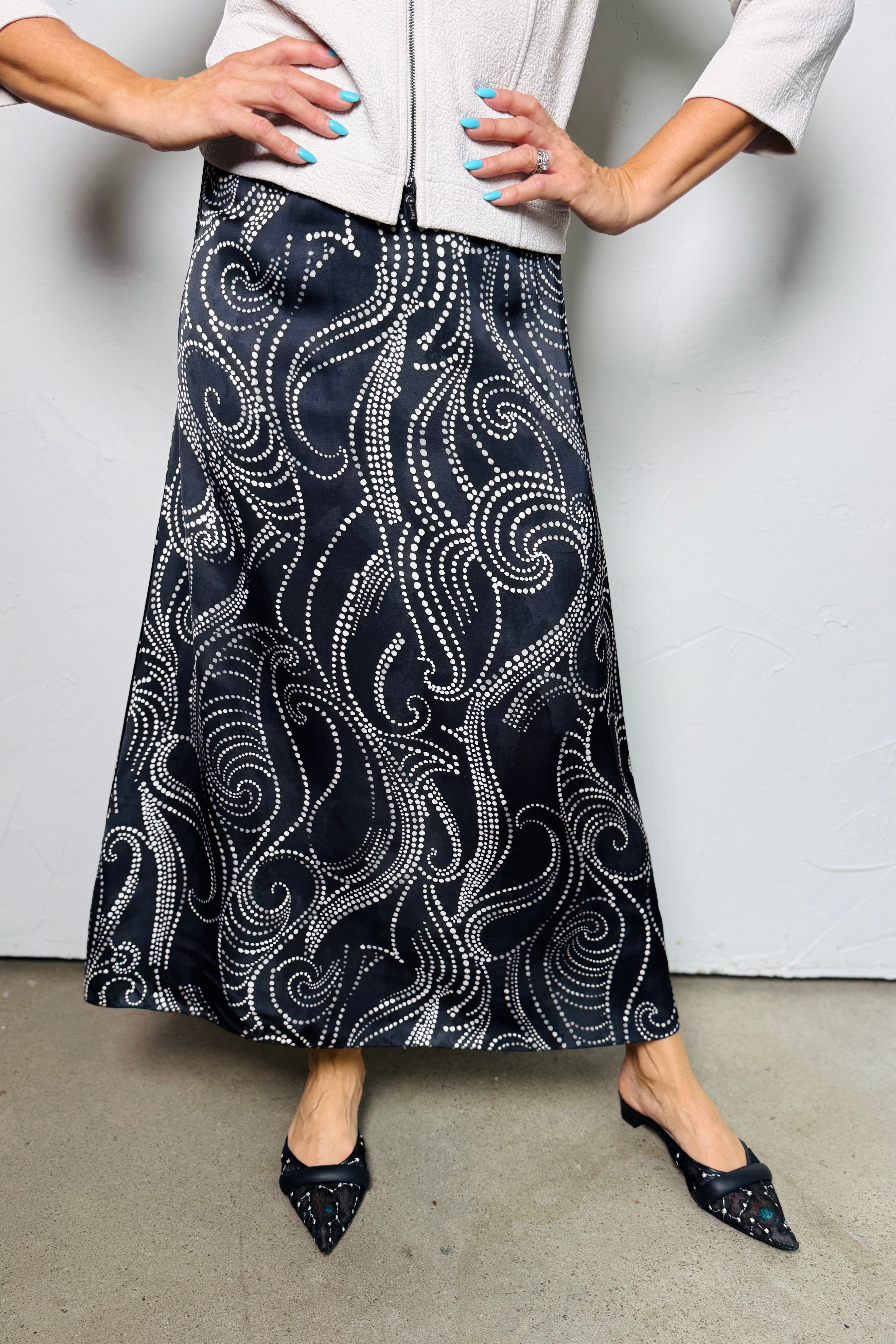 Black Swirl Skirt