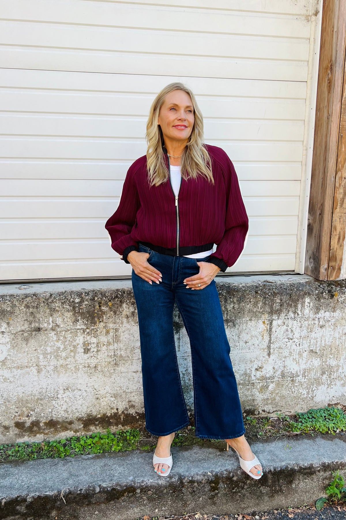 Bomber Jacket - Merlot