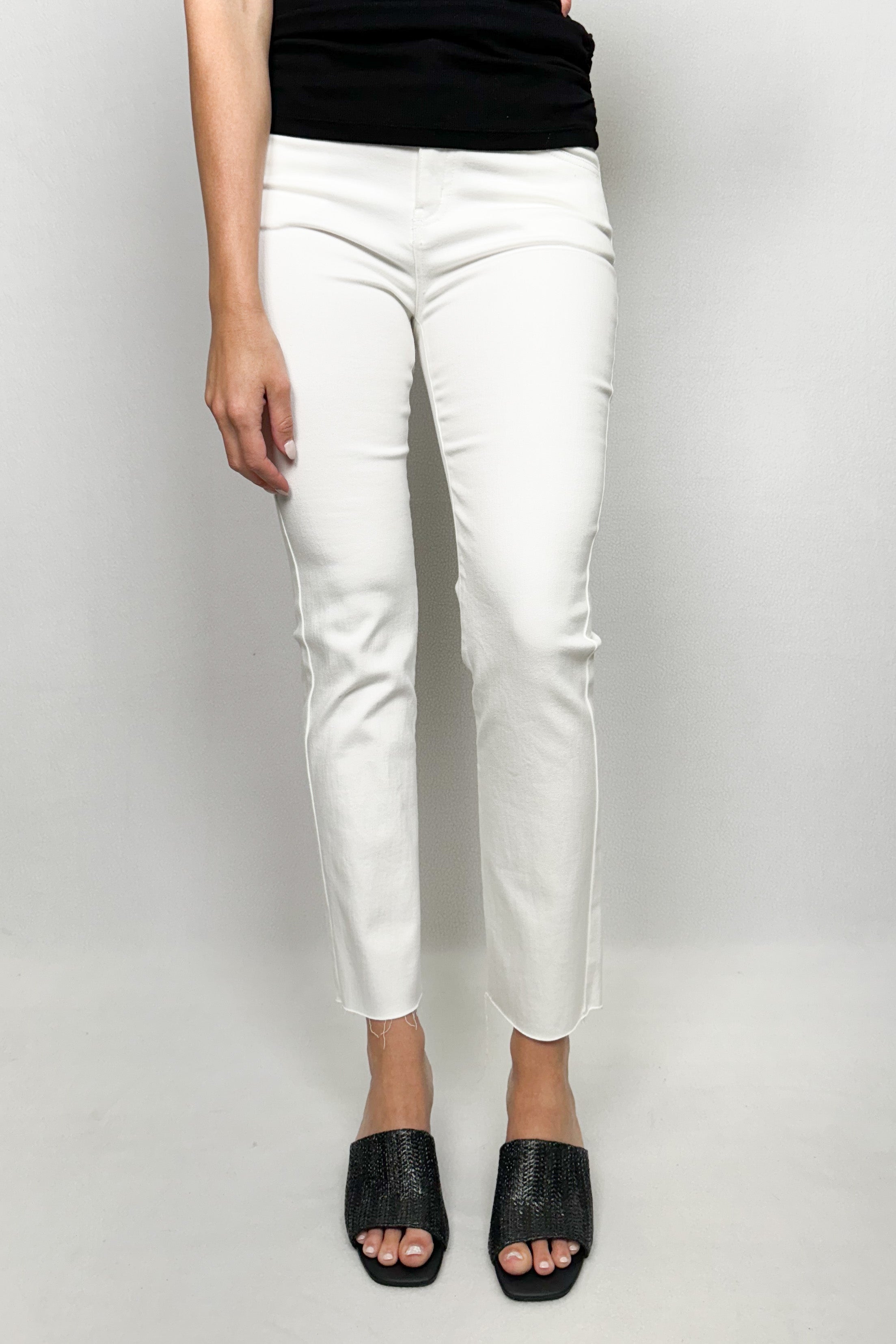 Colored Mid Rise Straight Jean
