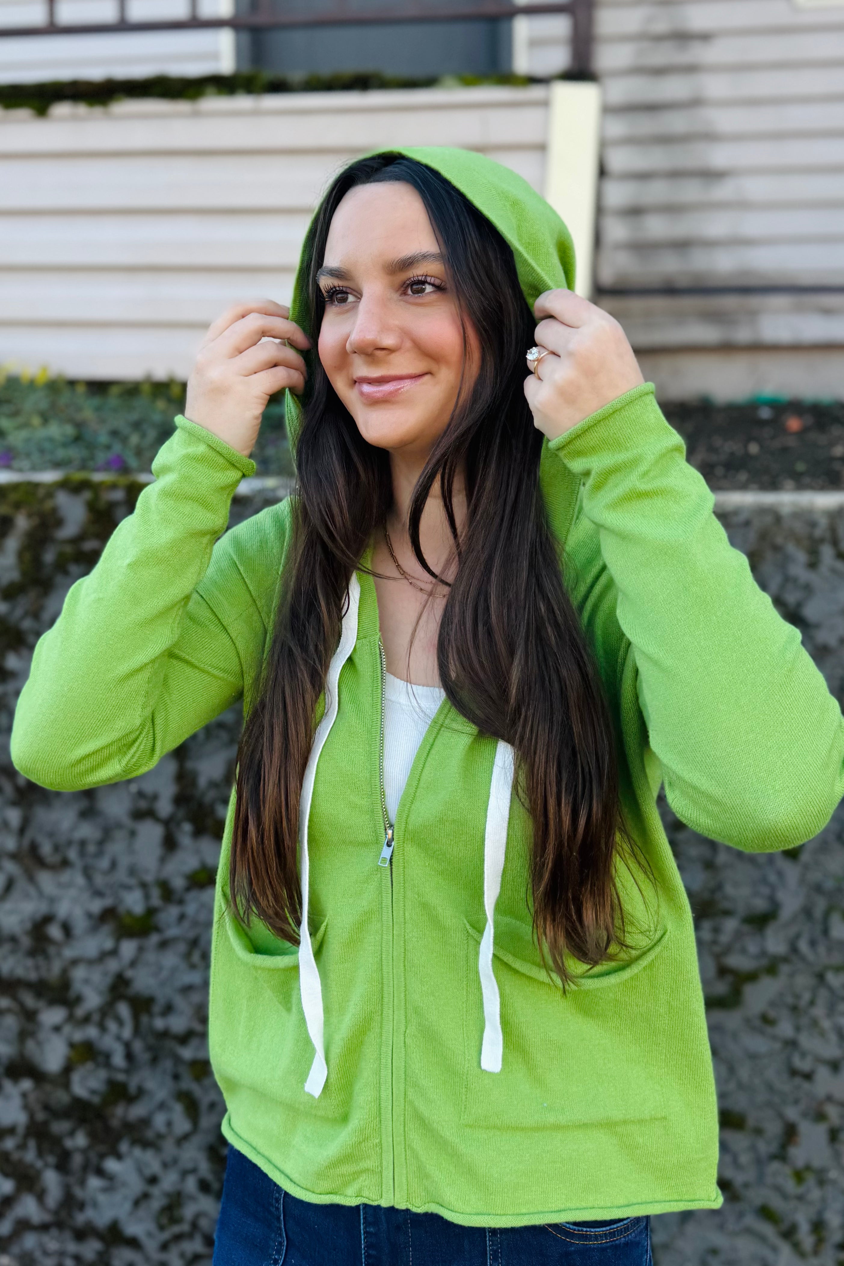 Celery Zip Hoodie