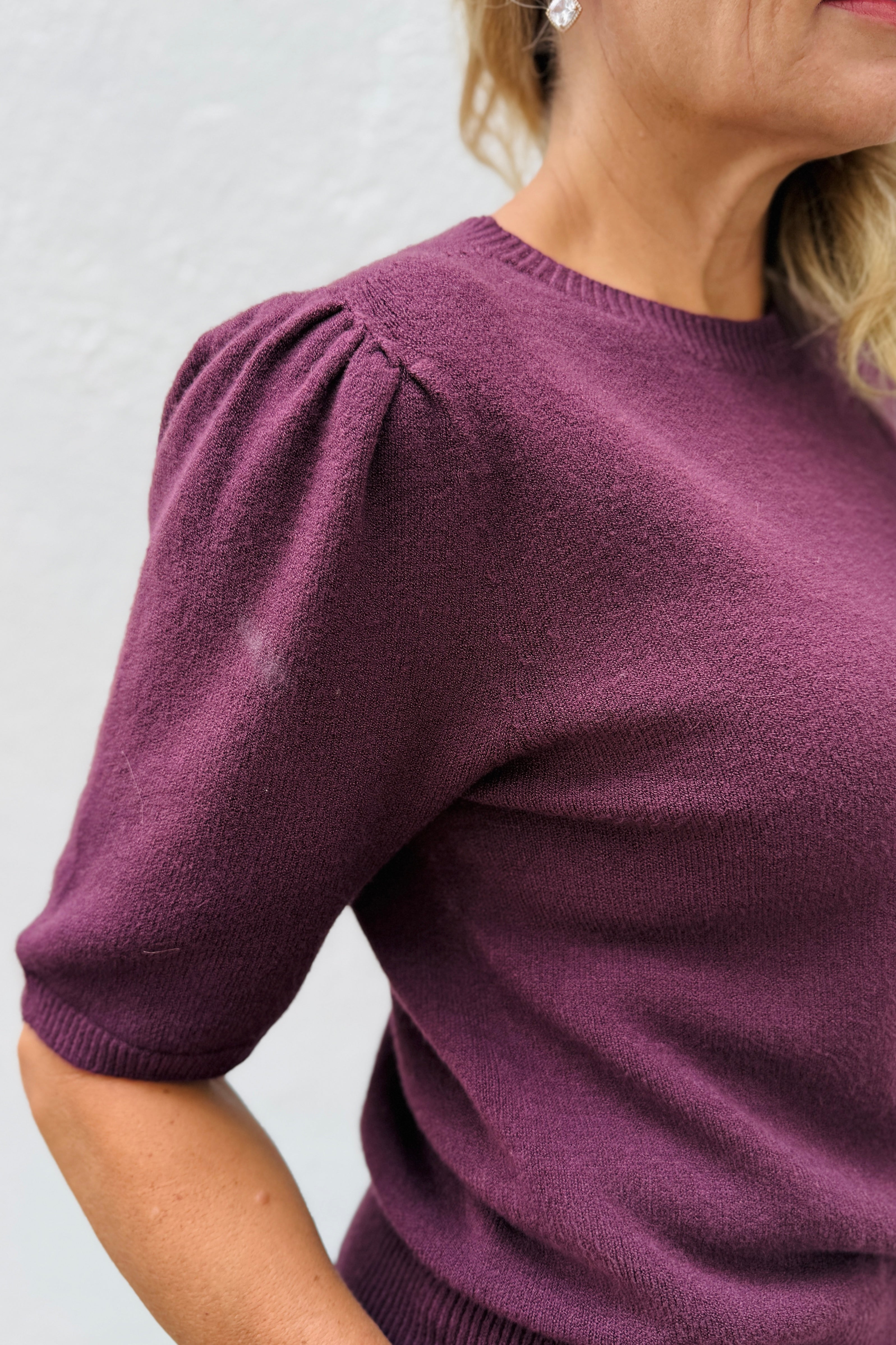 Chloe Sweater-Plum