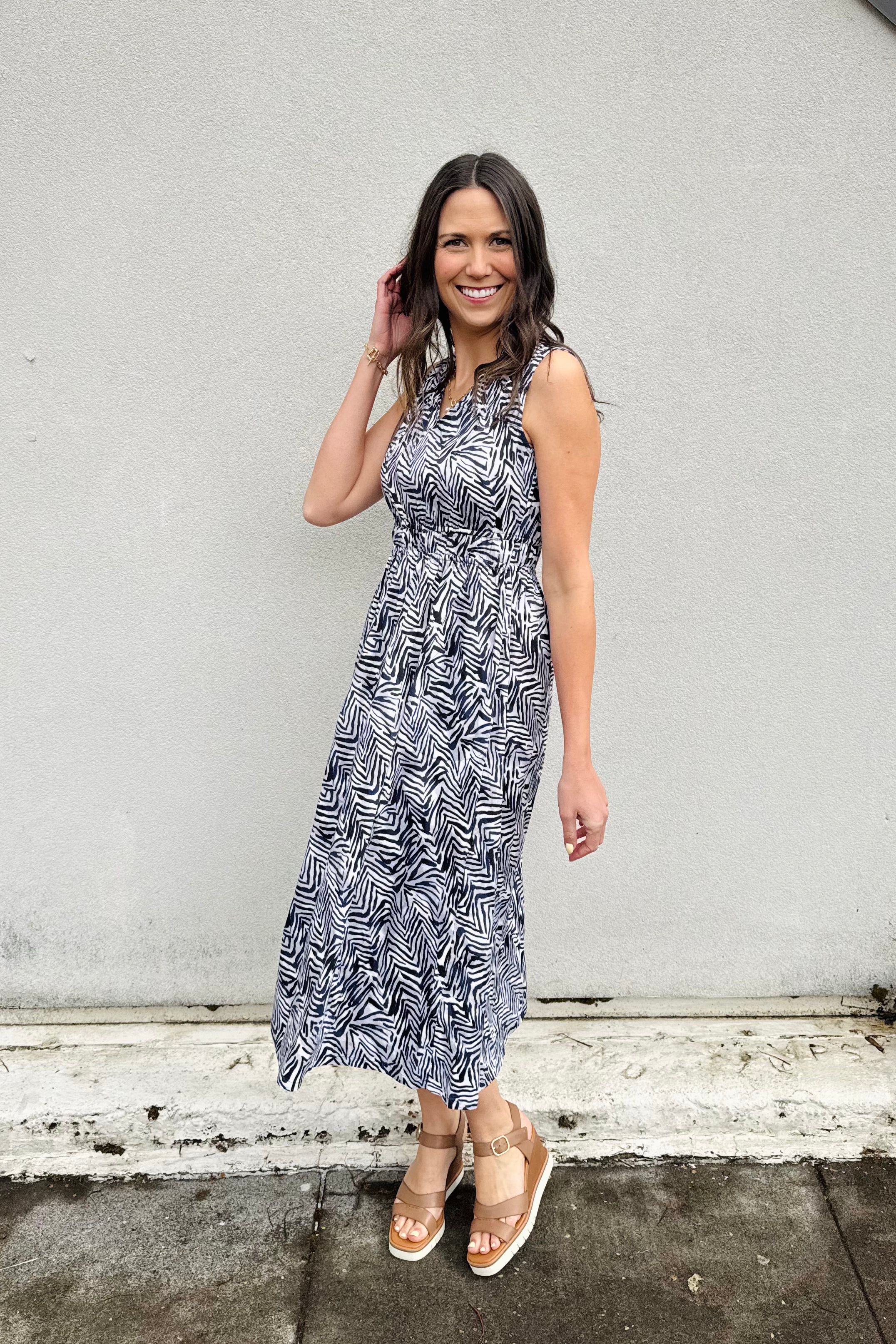 Inked Lines Dierdre Dress