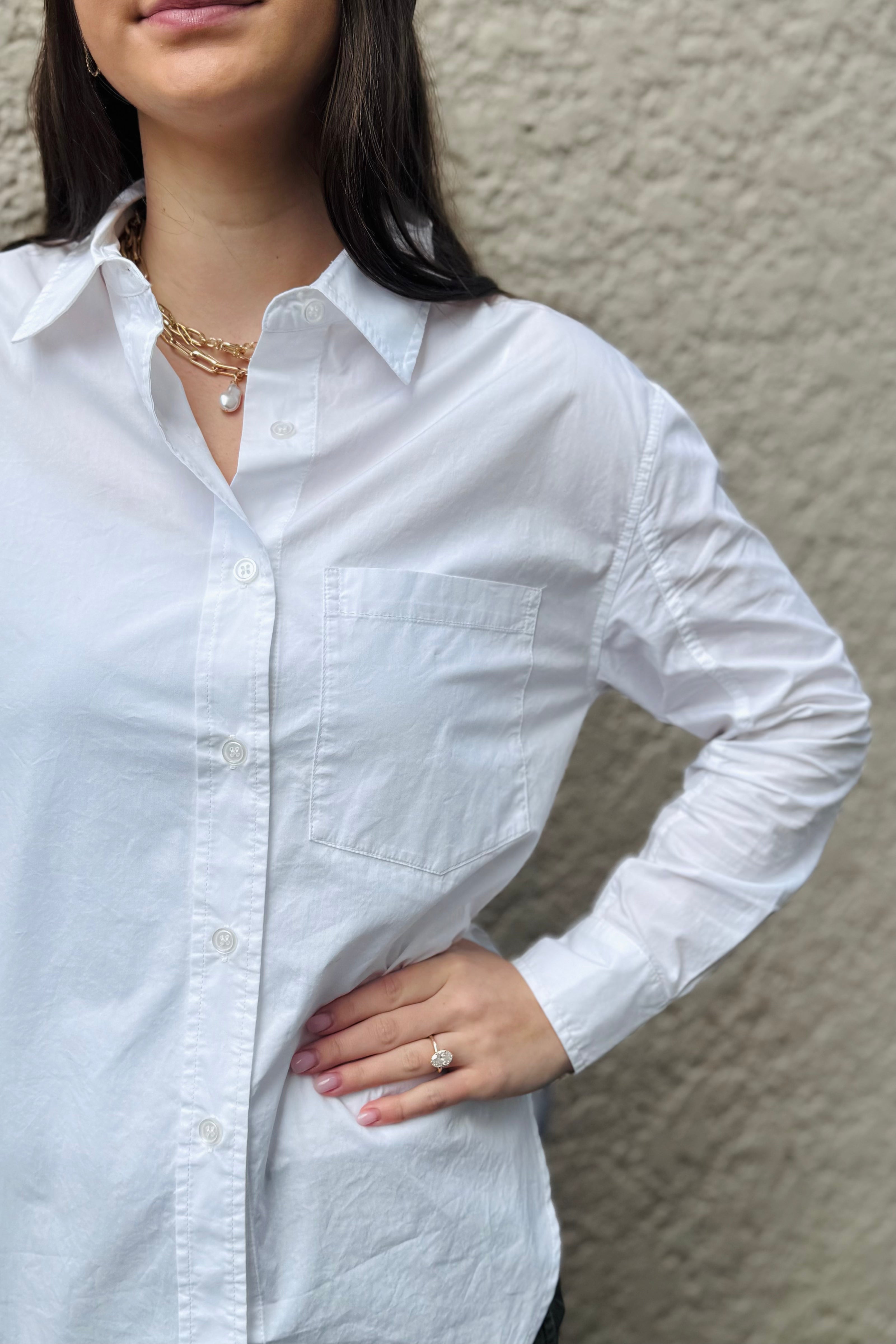 Cotton Poplin Blouse