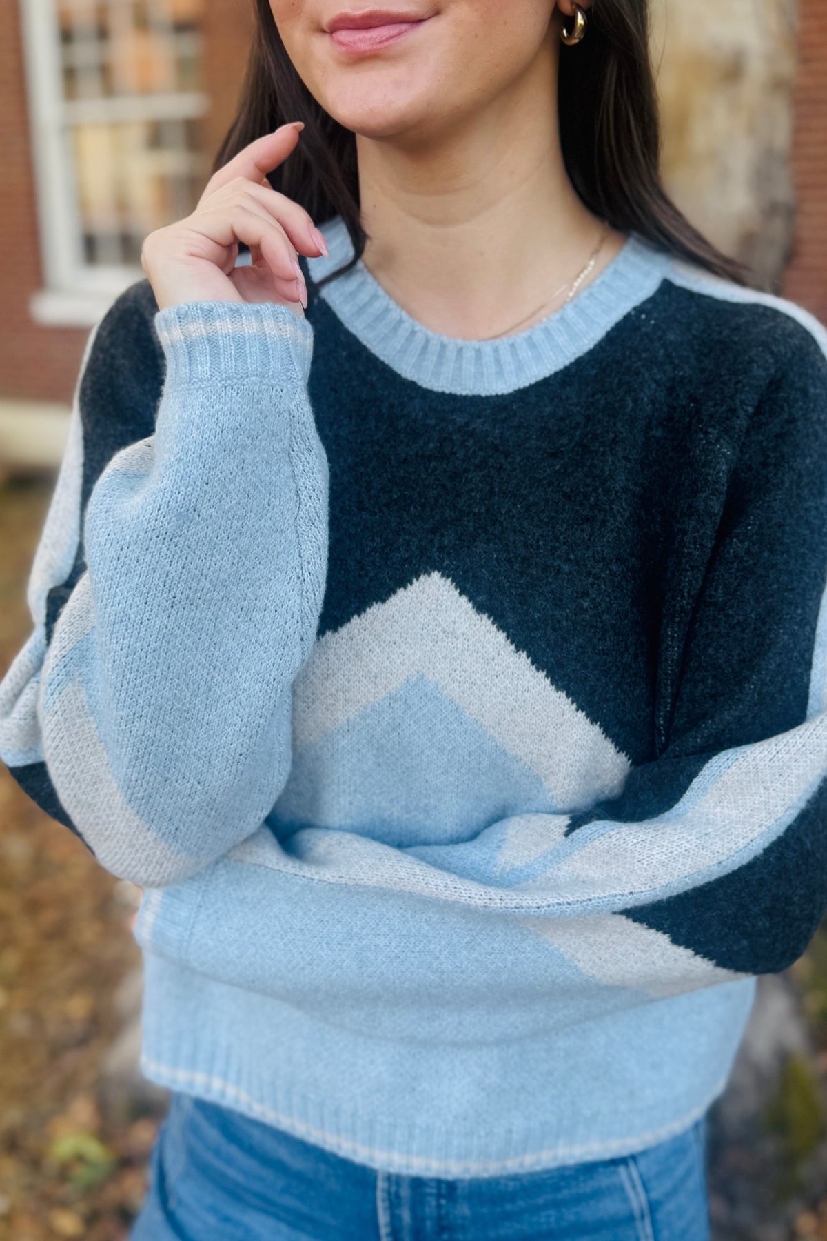 Crue Sweater - Vintage Blue