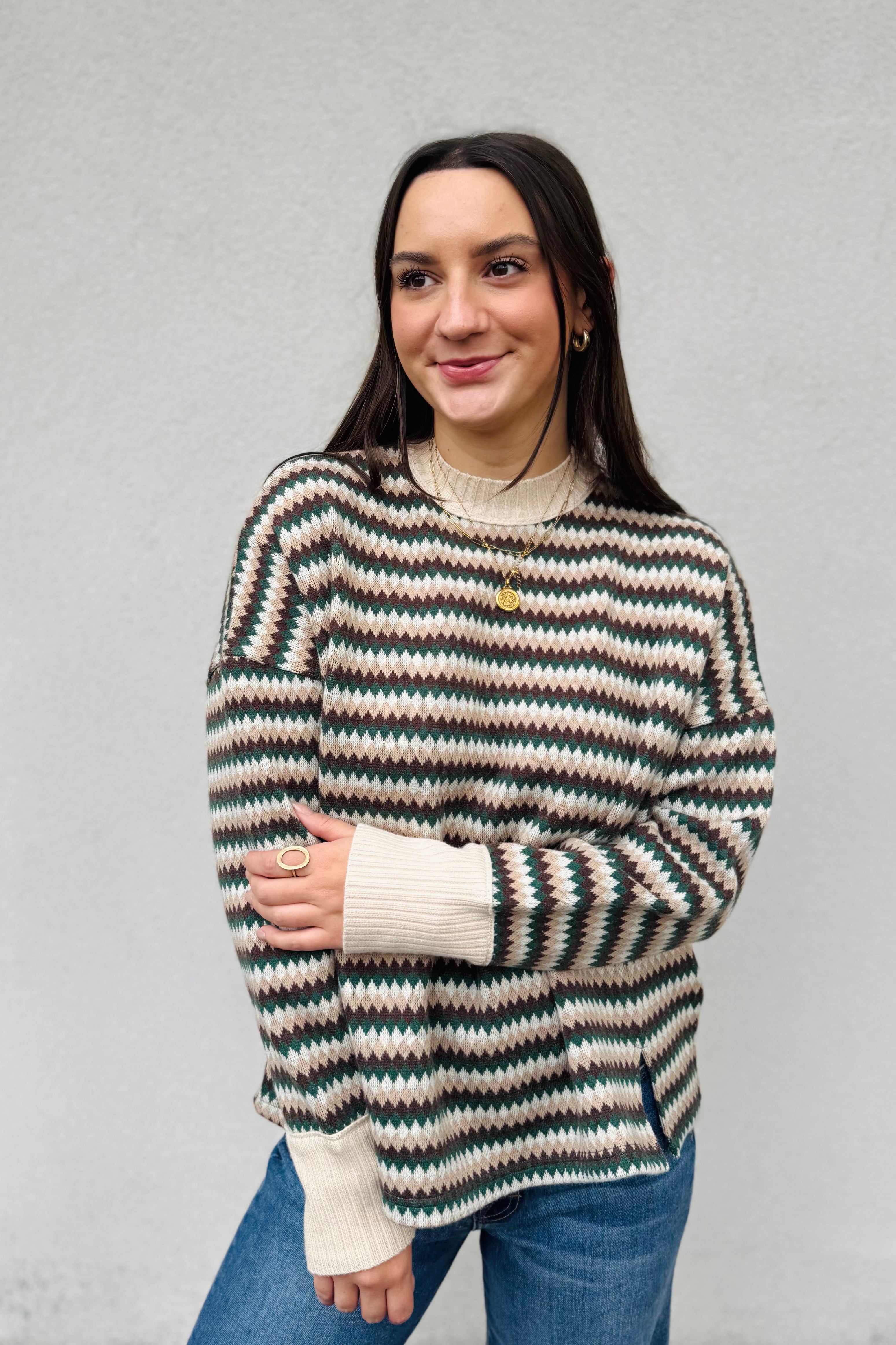 Diamond Combo Sweater