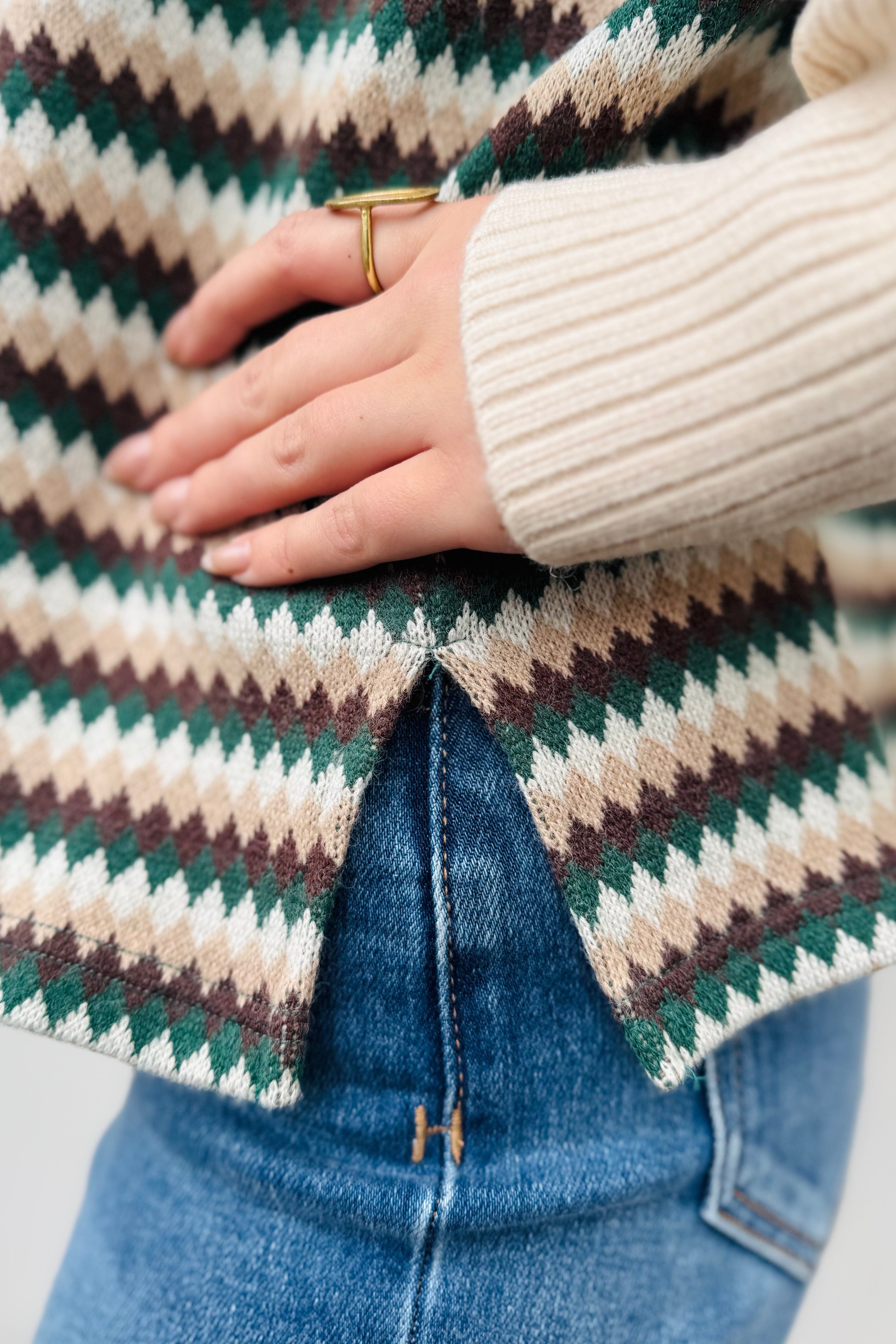 Diamond Combo Sweater