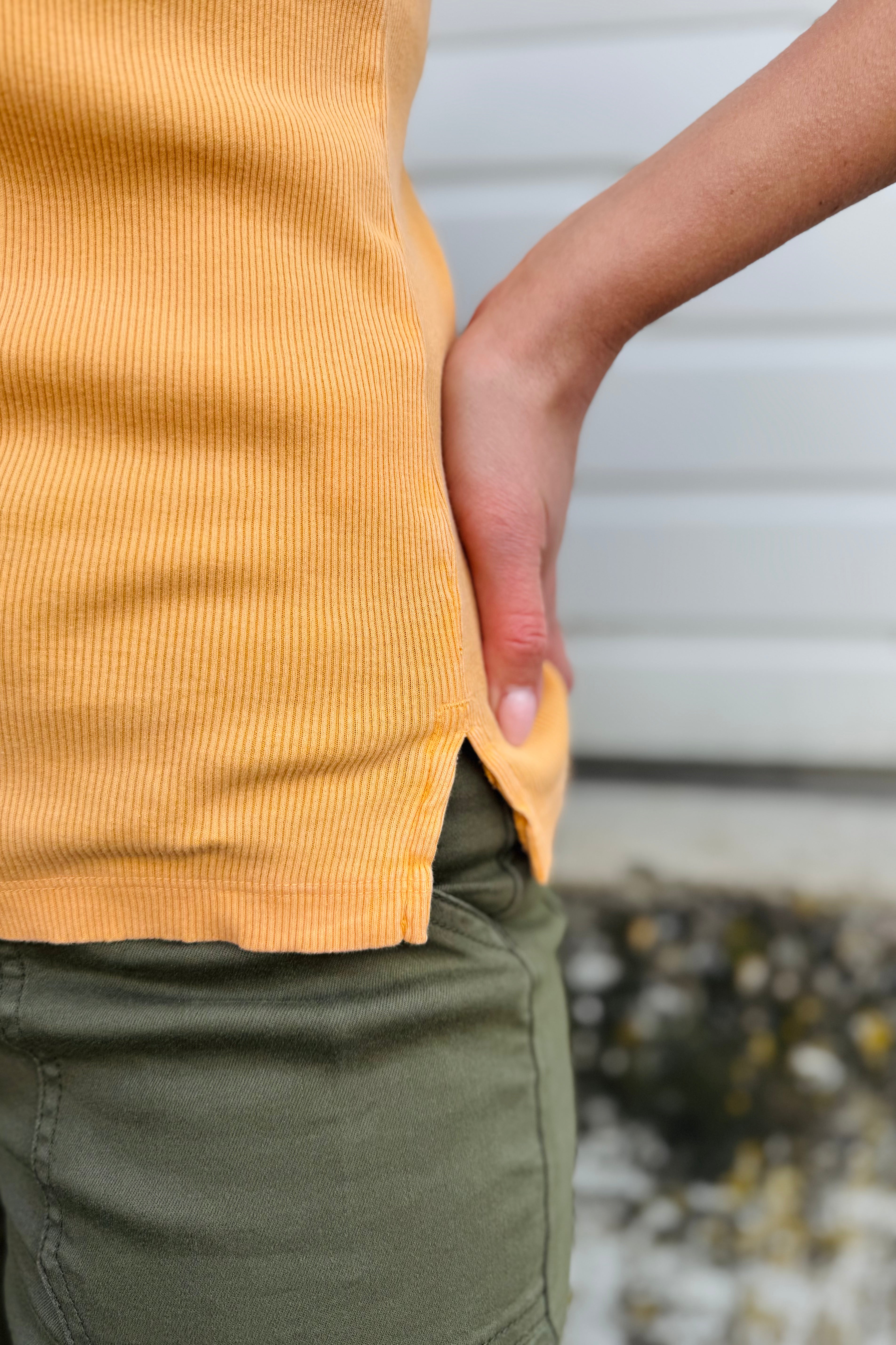 Rowan Rib Tee-Sunset