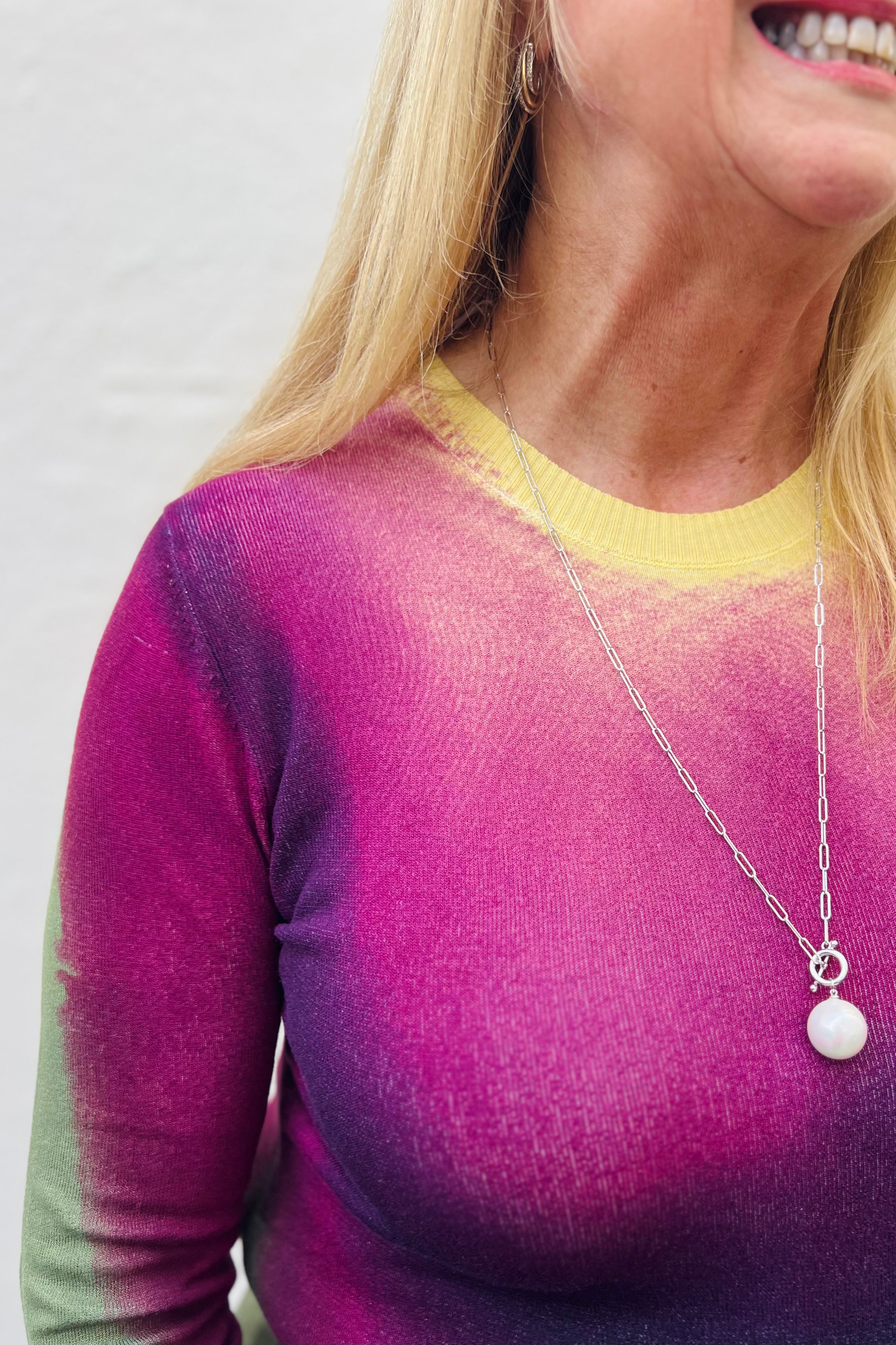 Eggplant Fine Knit Sweater