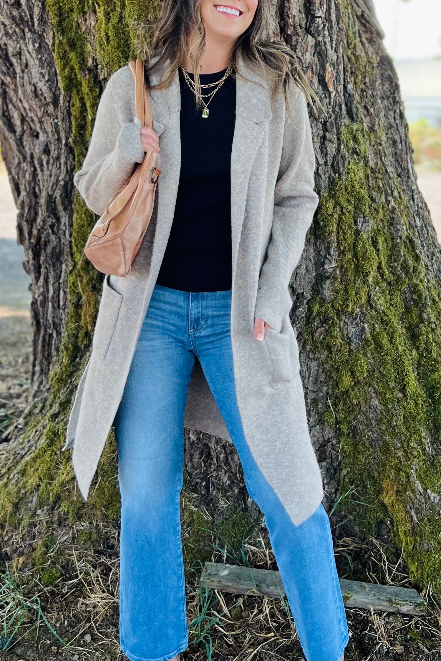 Long Belted Cardigan