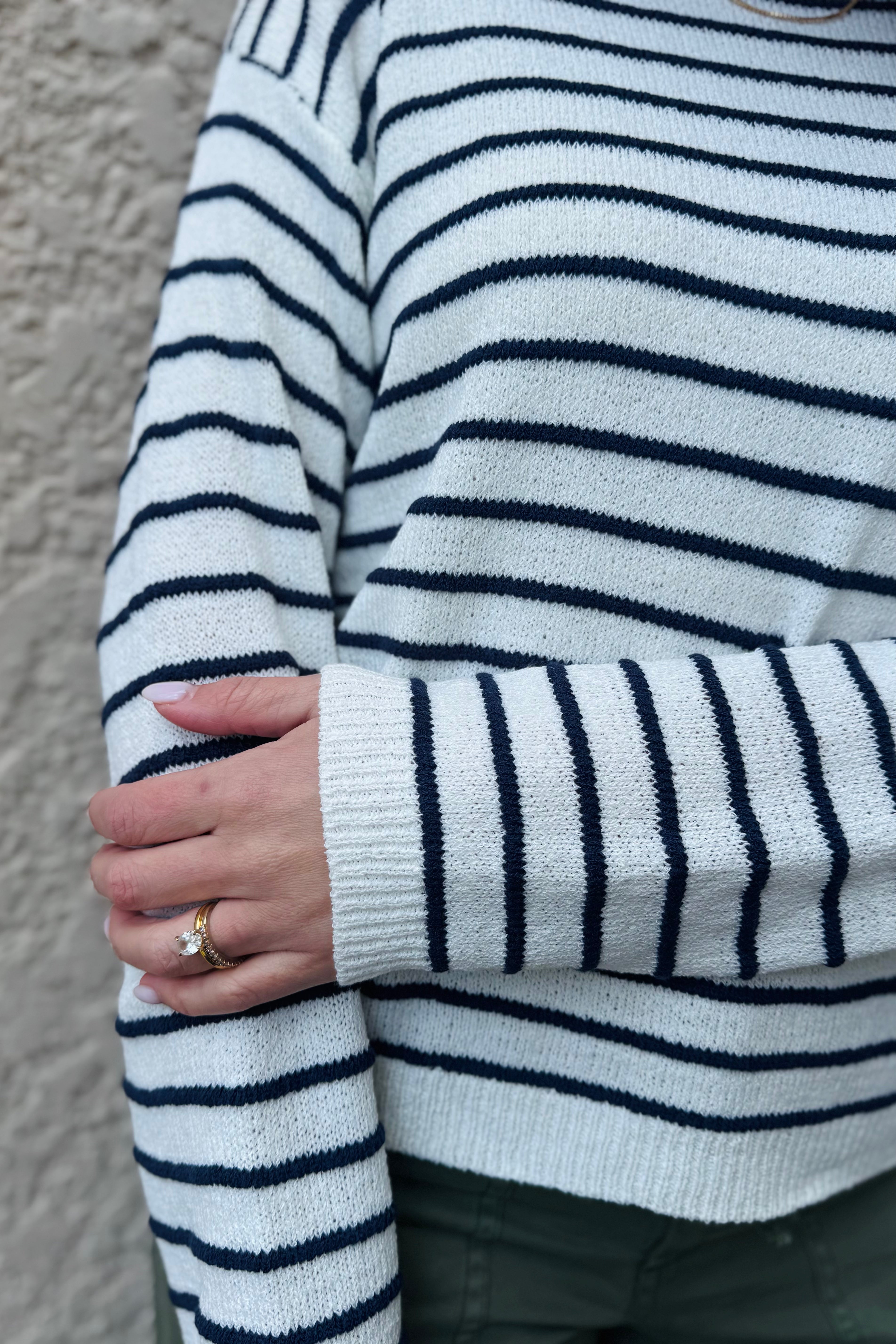 Striped Slub Sweater