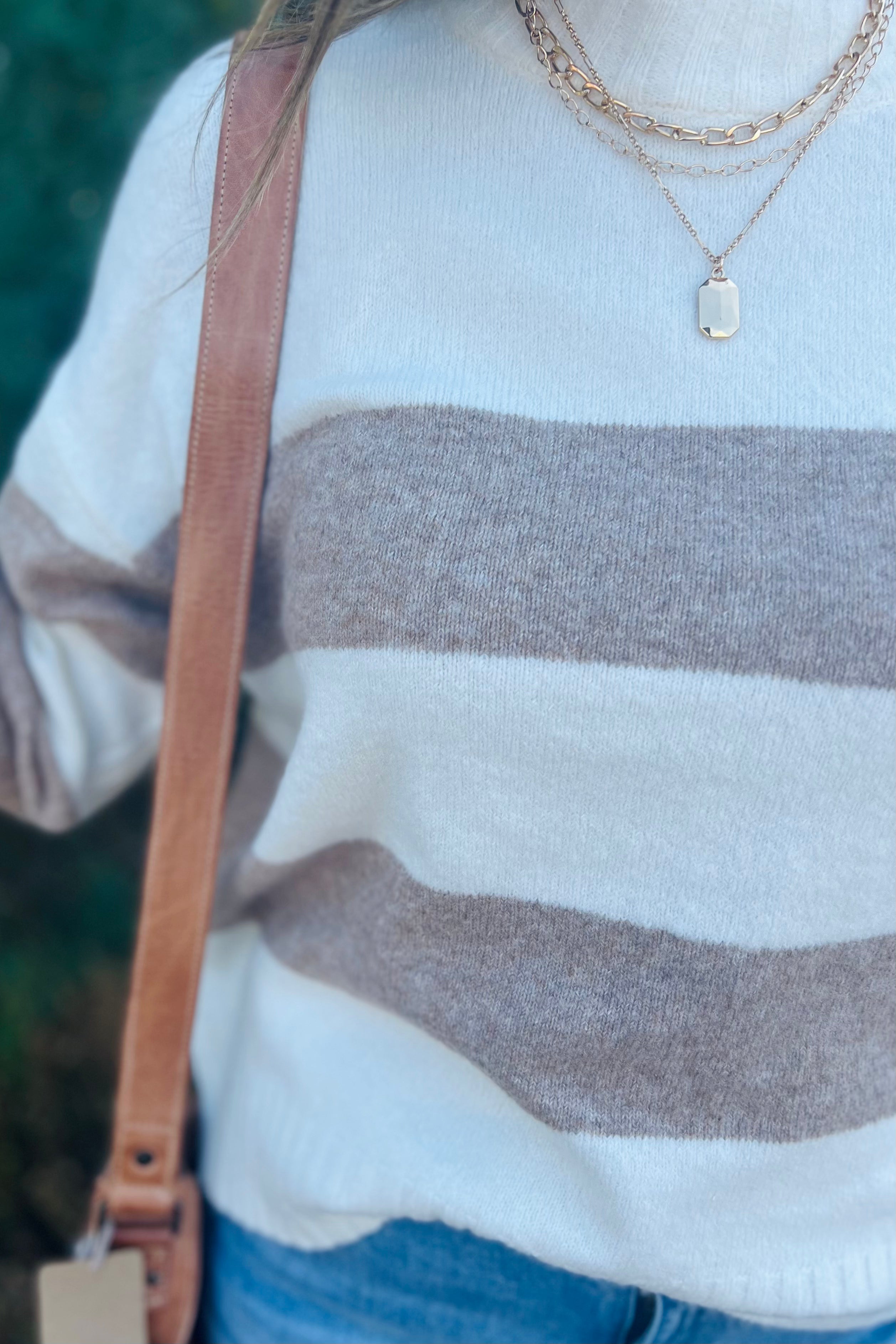 Striped Melange Sweater