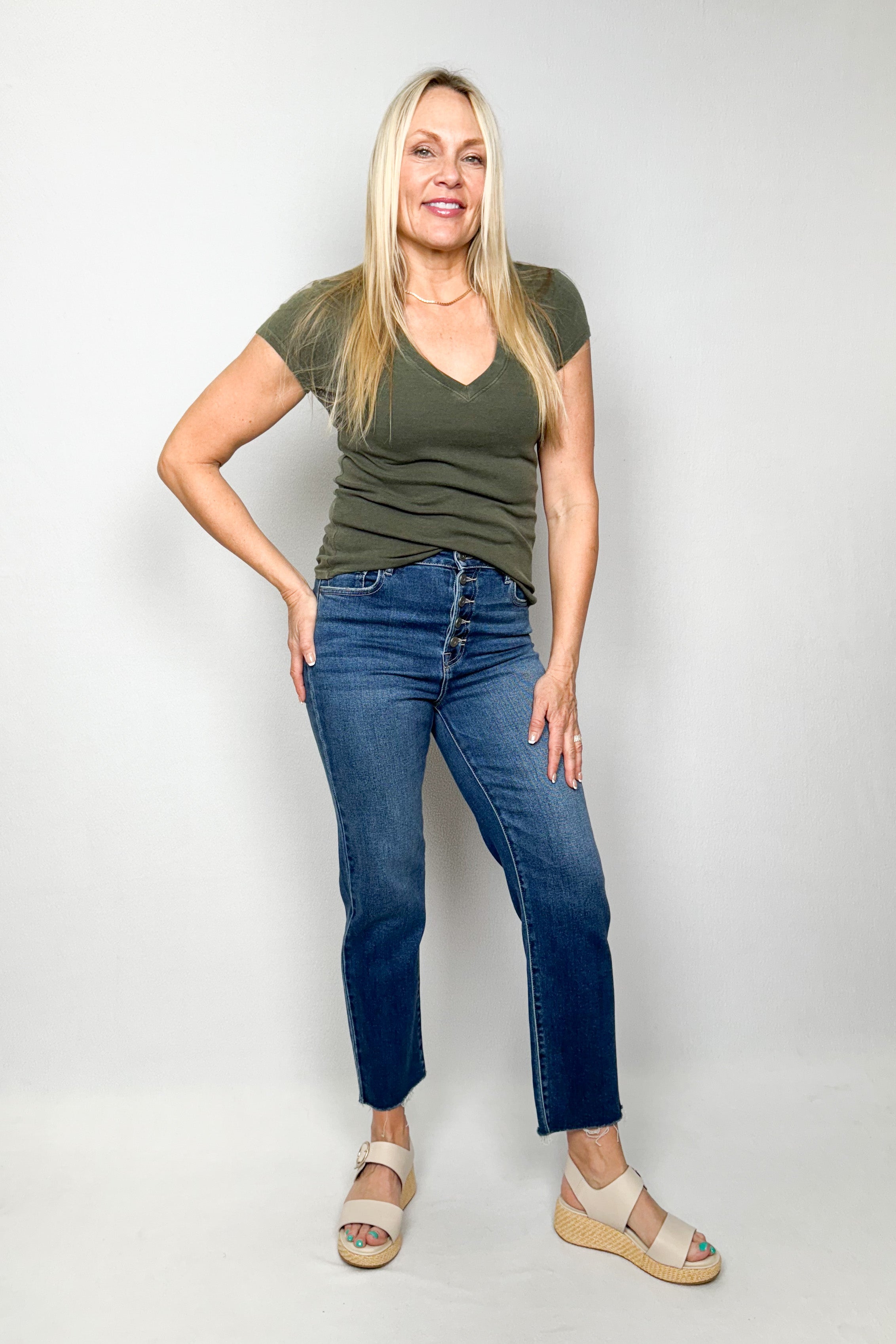 Faye V Neck Tee