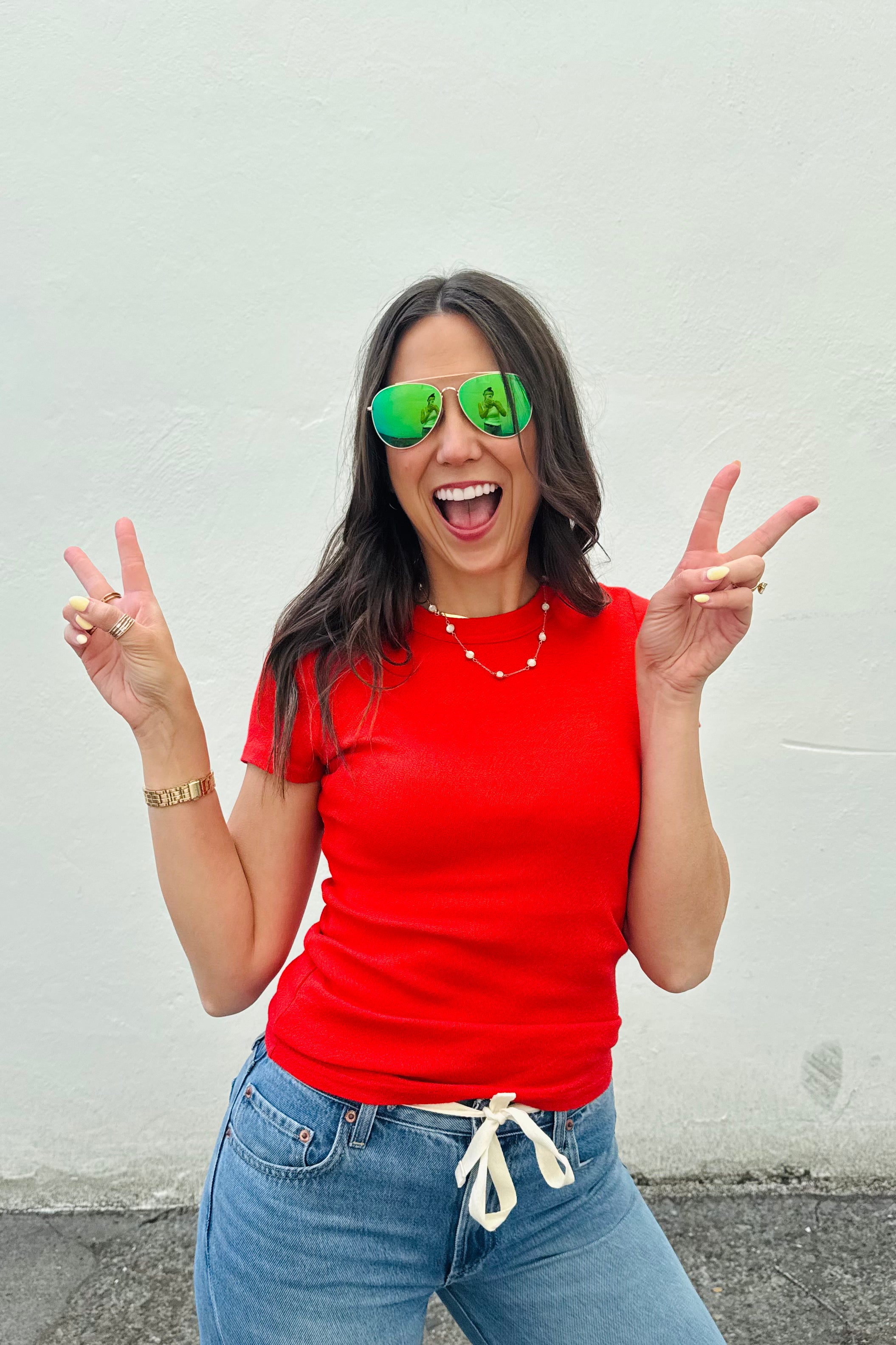 Fallon Shine Tee-Pomodoro