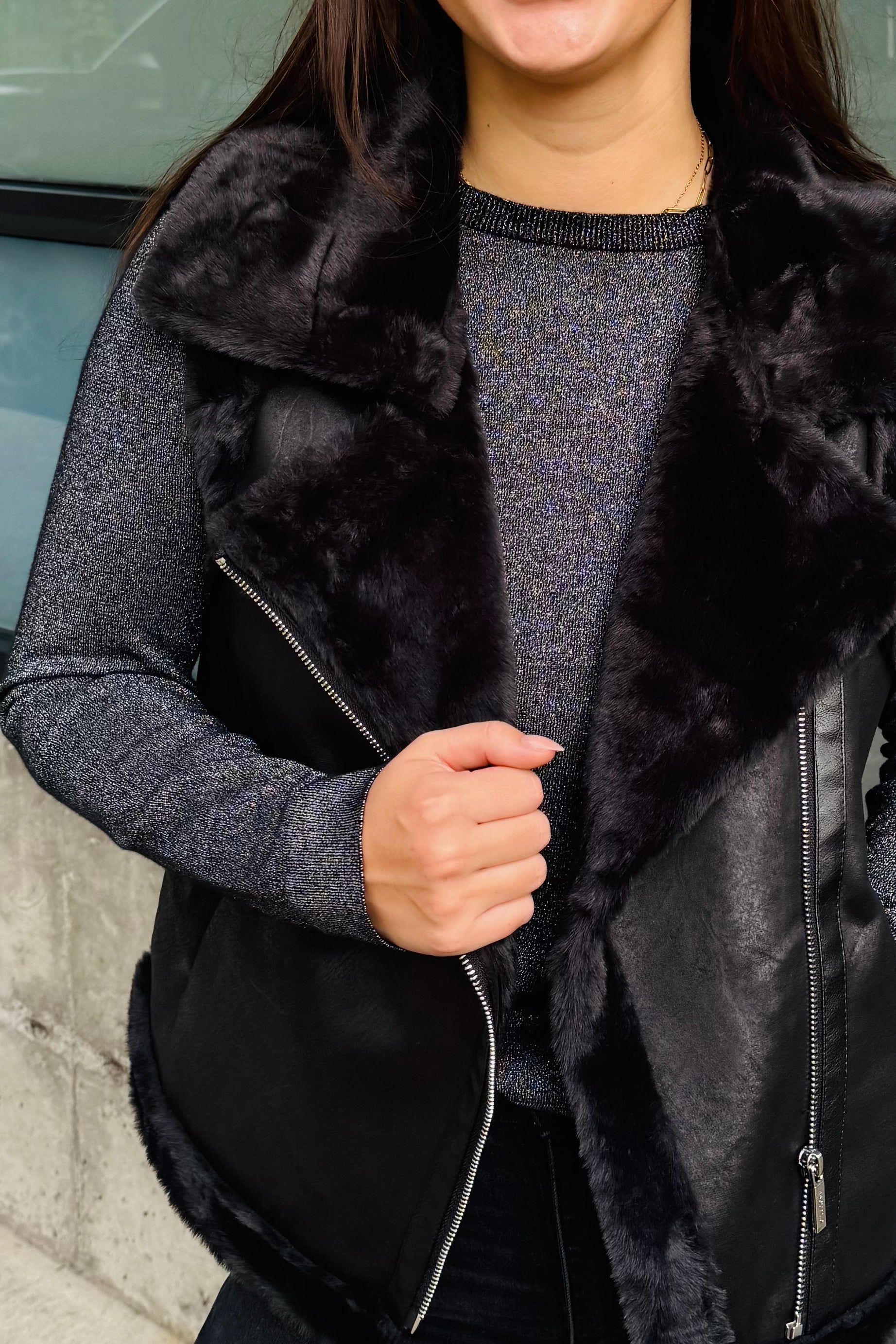 Gillet Fux Fur Vest