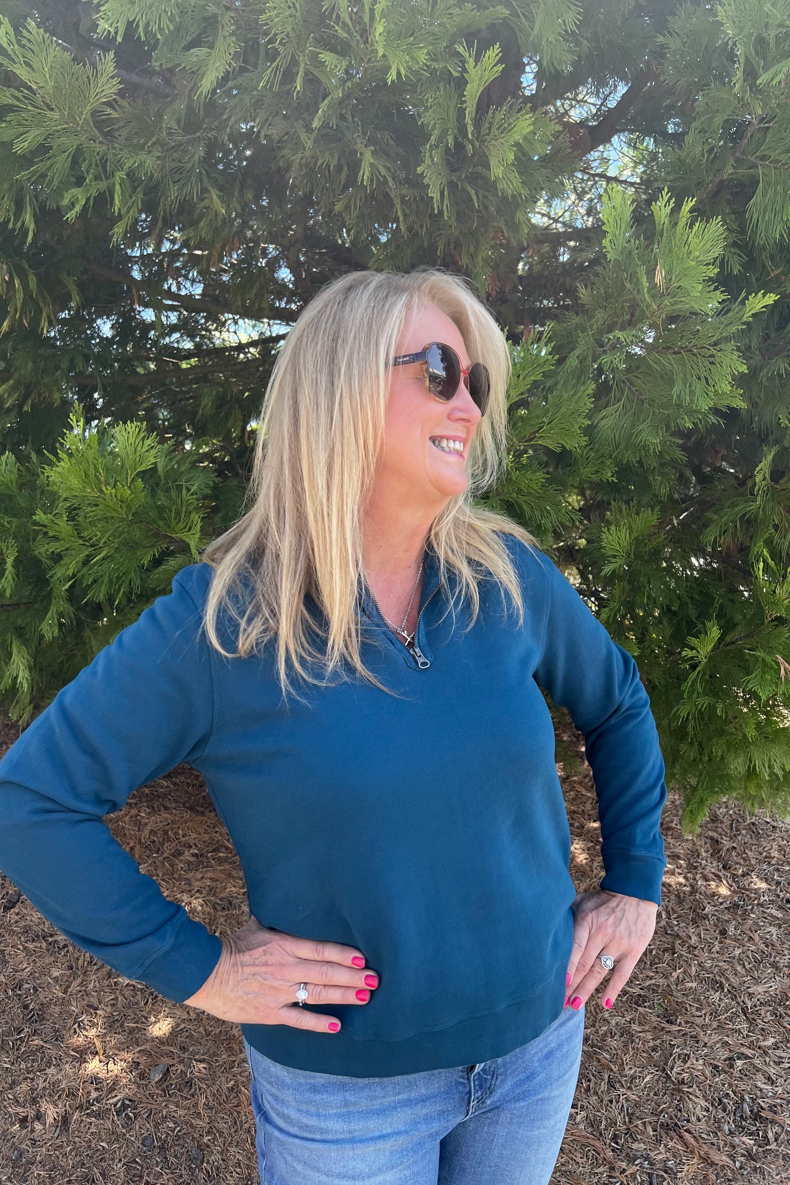 Half Zip Funnel