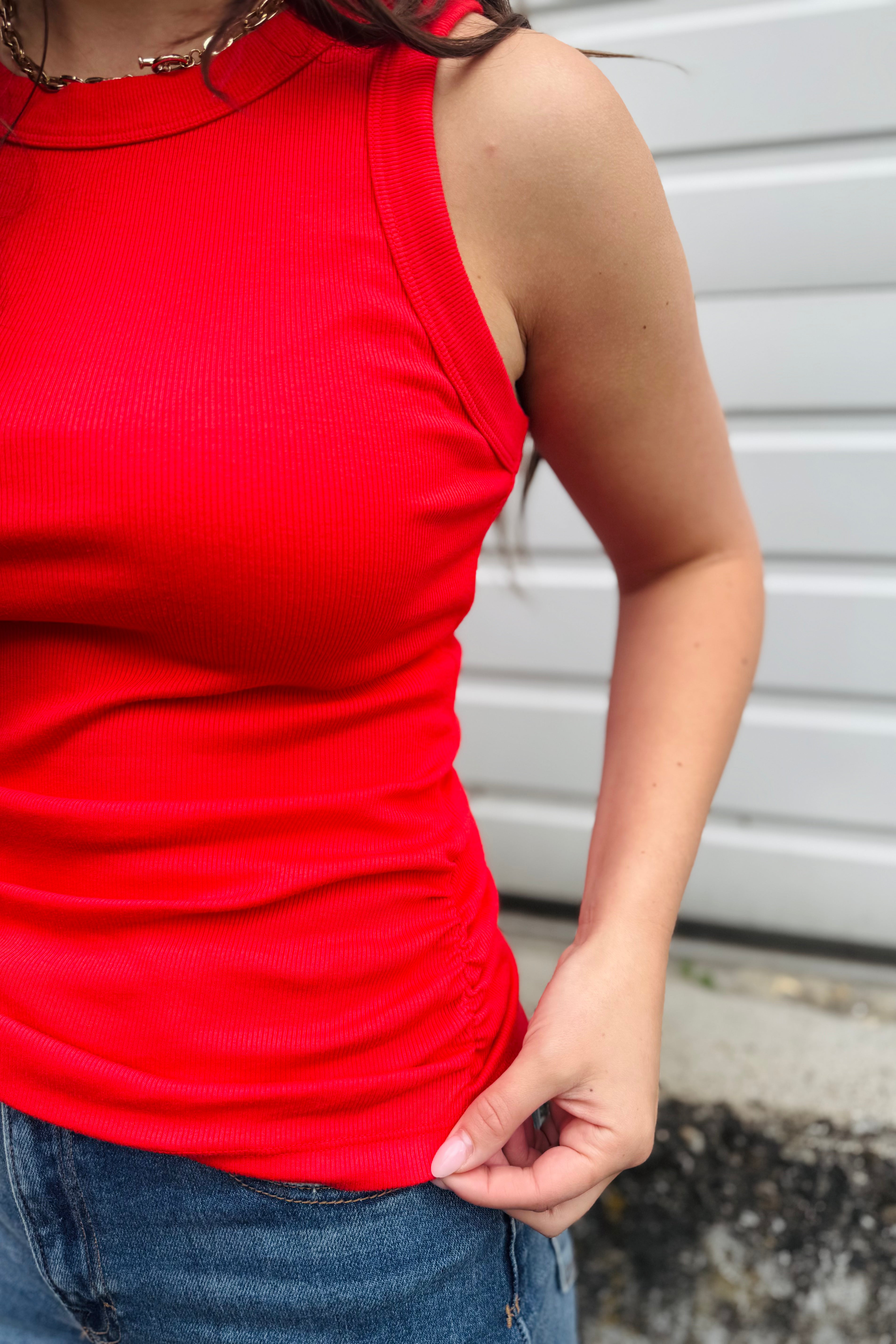 Halley Ruched Tank - Samba