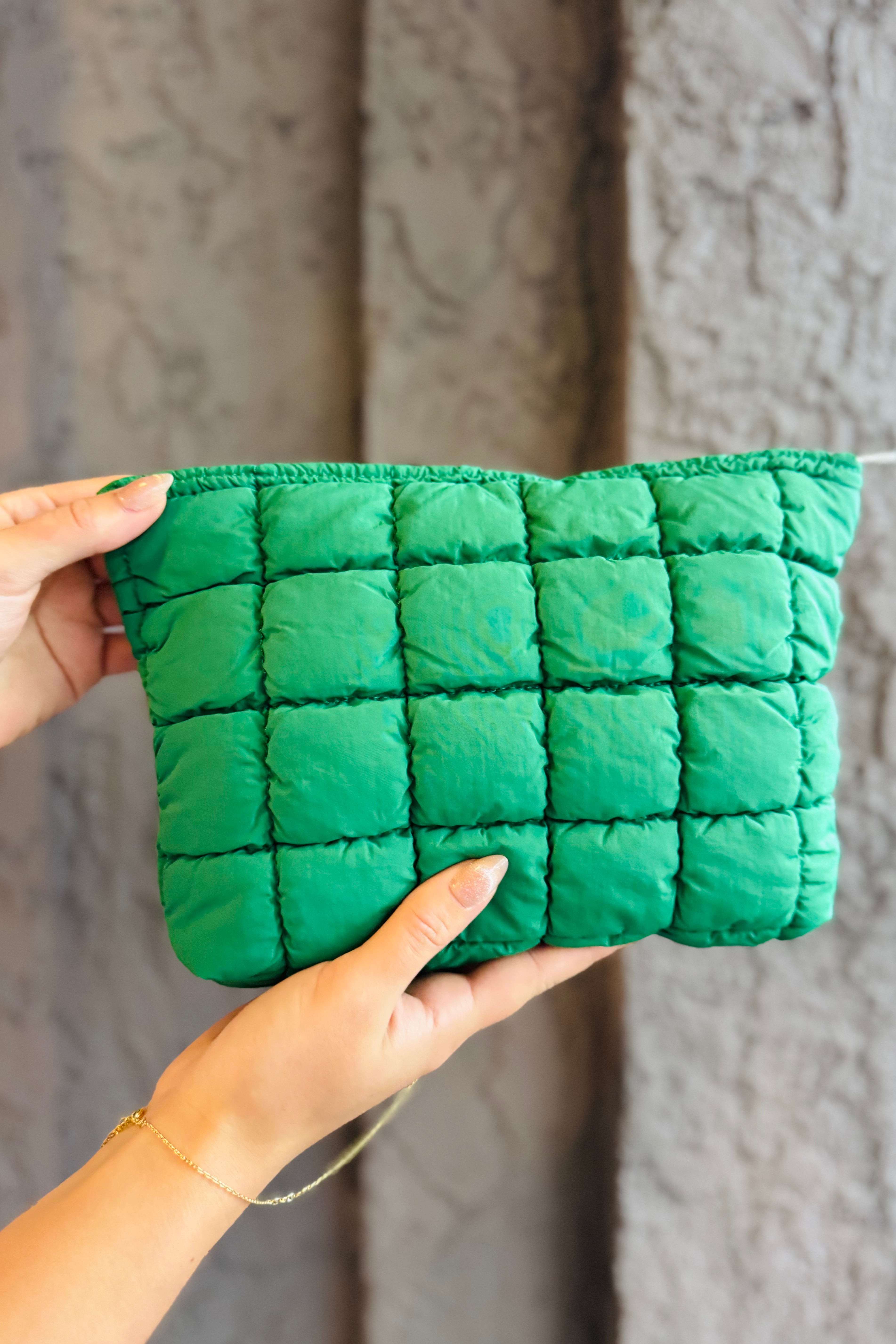 Quilted Puffy Cosmetic Bag