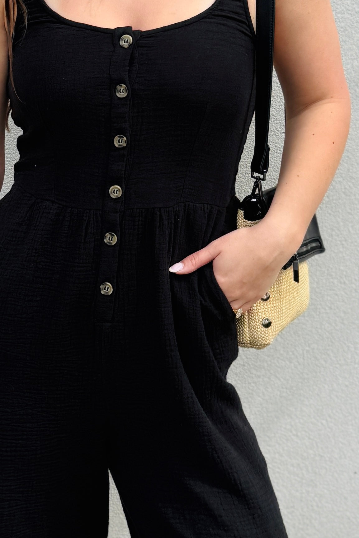 Smocked Back Jumpsuit