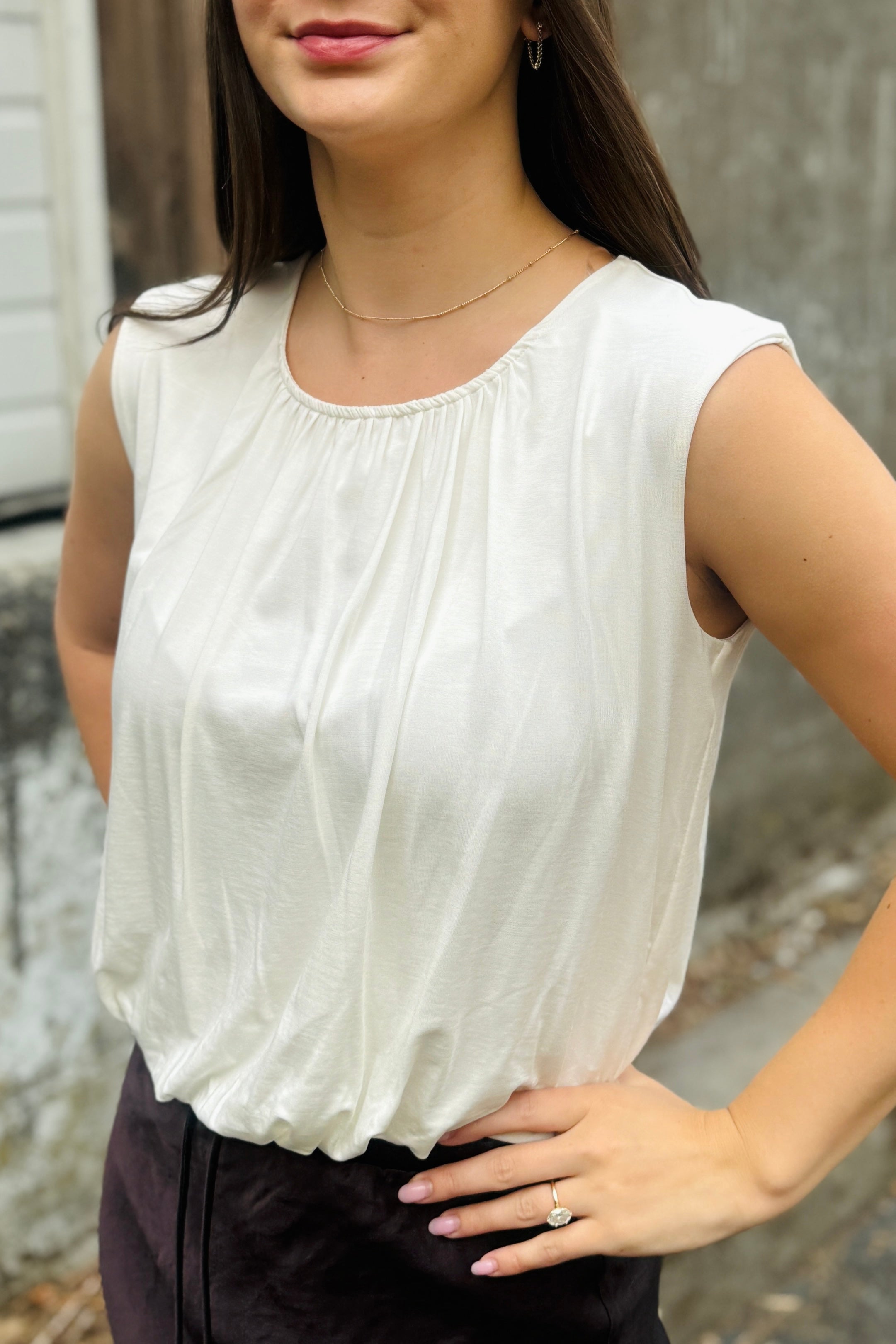 Bubble Hem Top