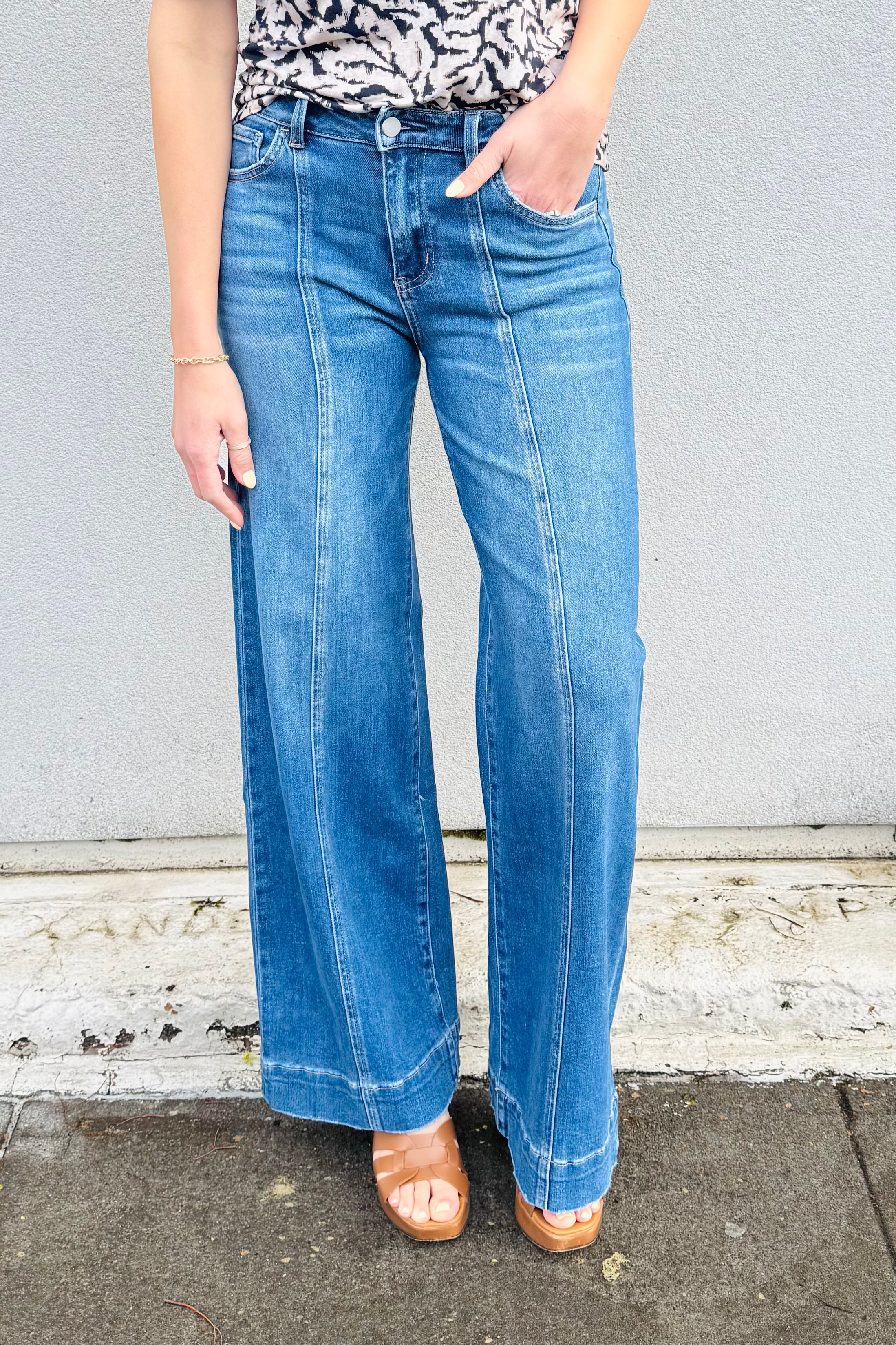 High Rise Trouser Denim
