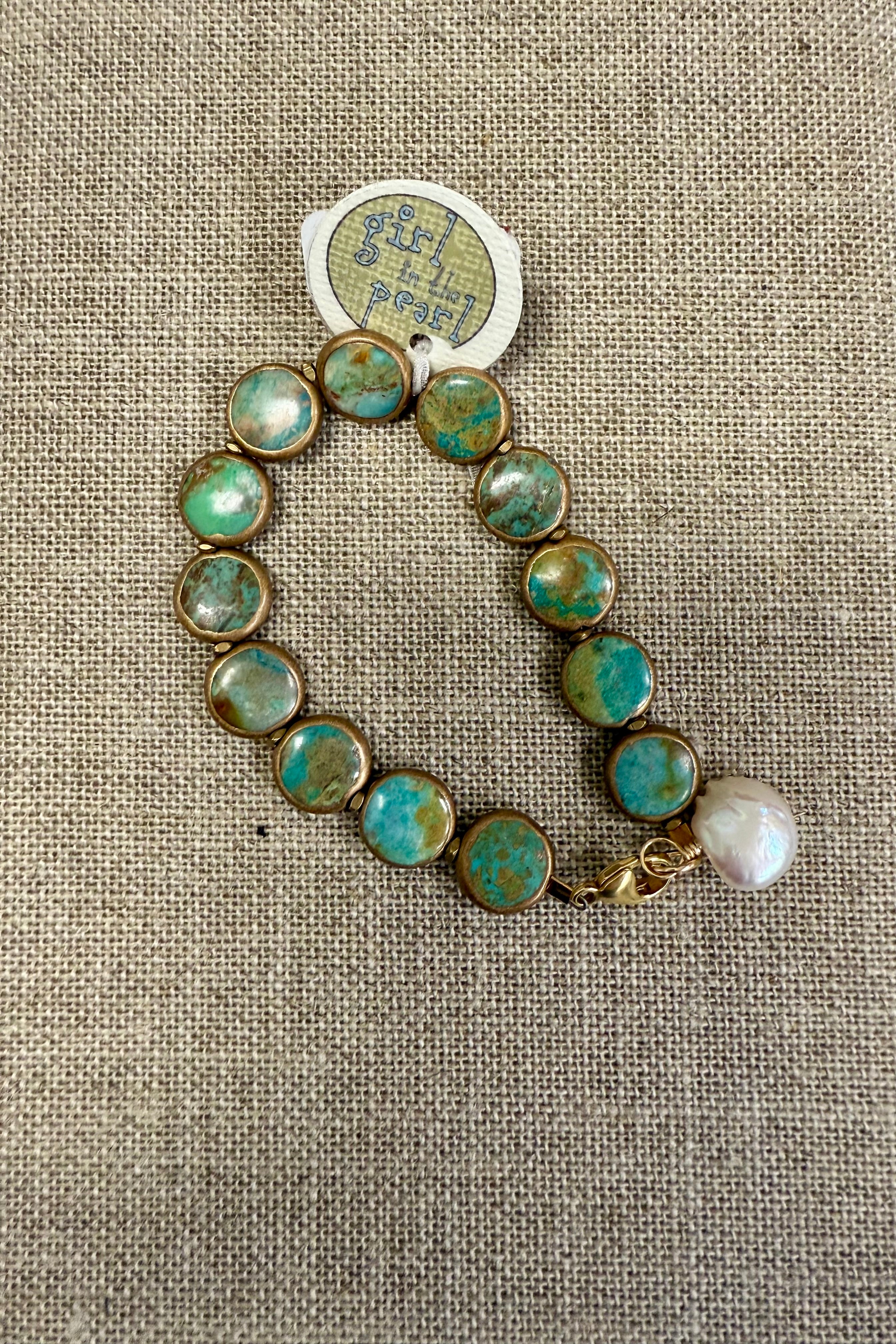 Turquoise Coin Bracelet