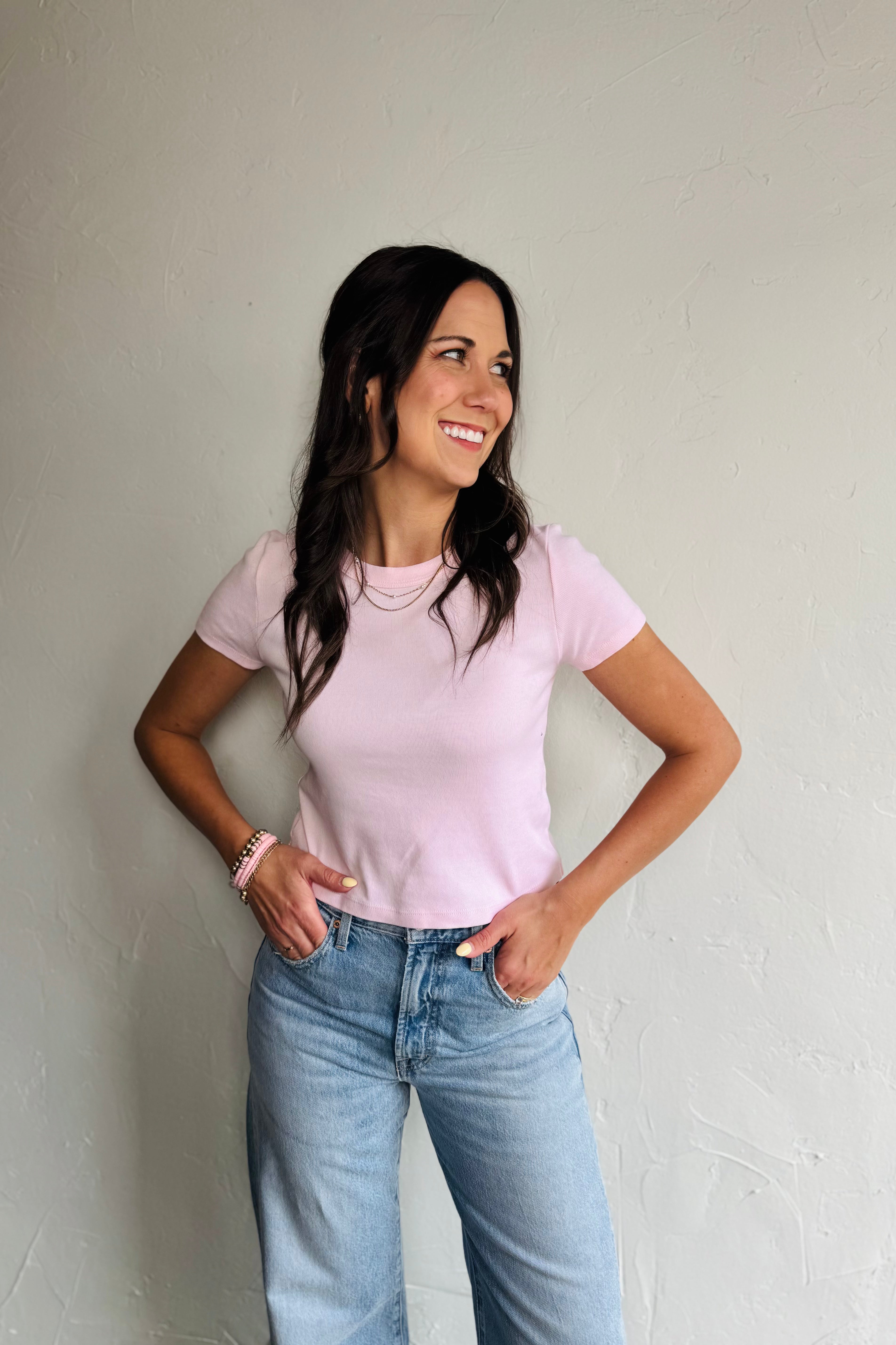 Mimi Crop - Blush