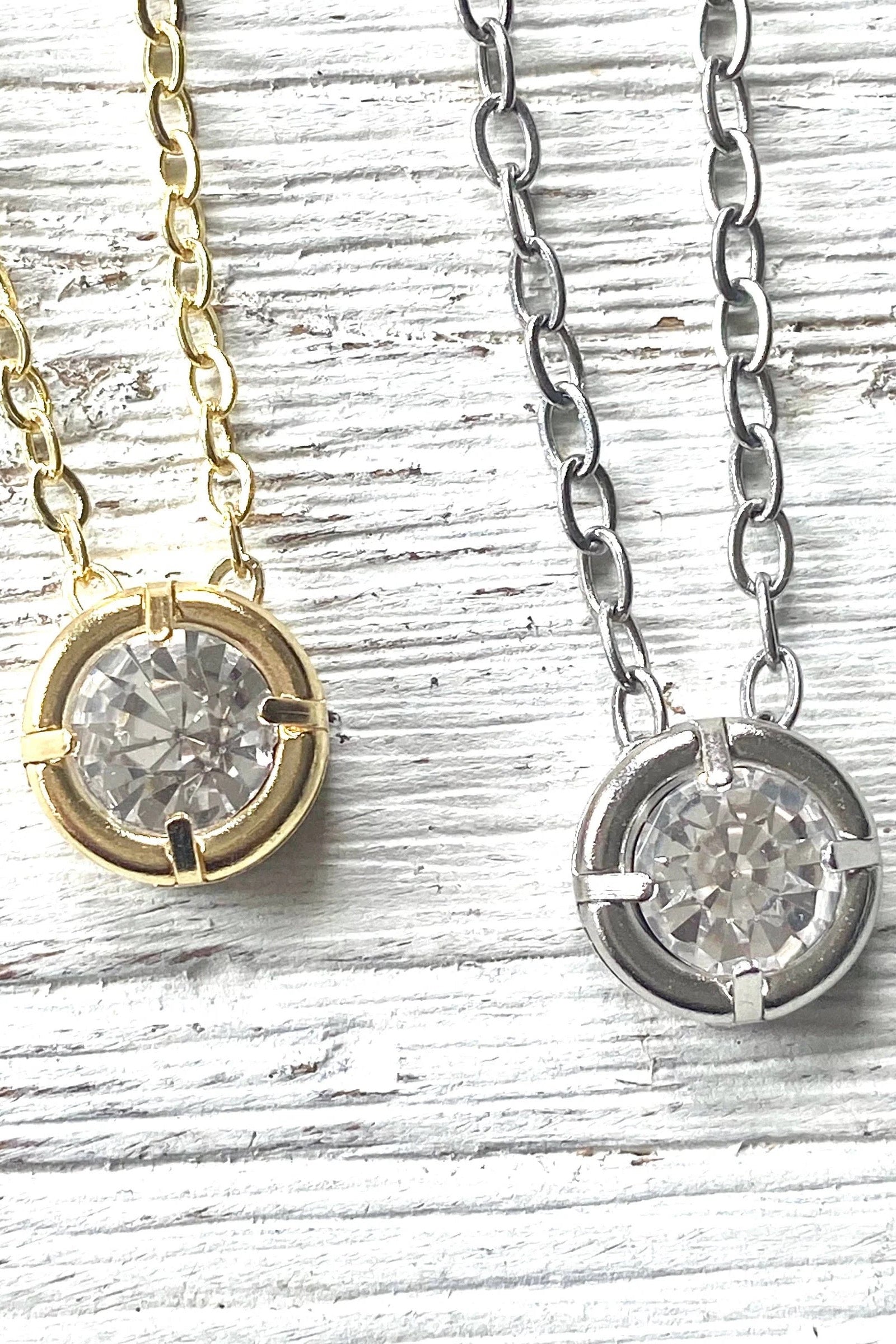 Crystal Minimalist Layering Necklace