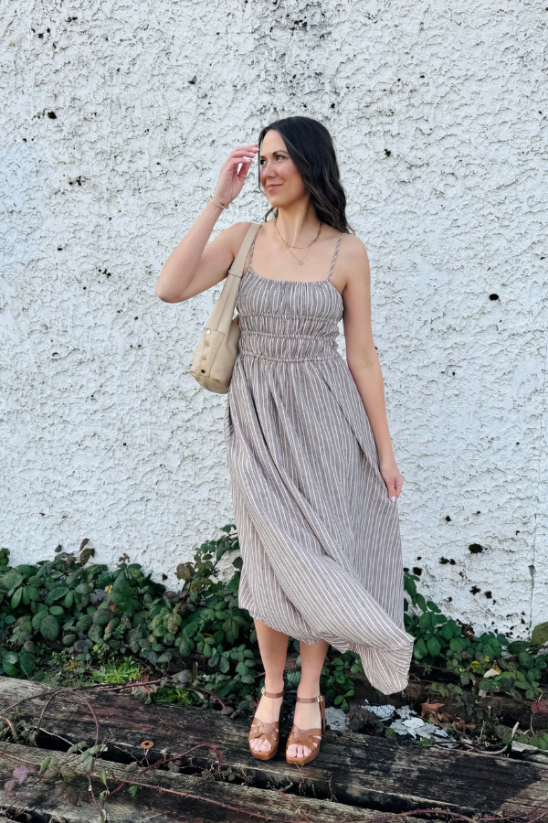 The cut of this top is so flattering on. The cinched detail in the waist not only allows for a comfortable look but just a touch of girlyness. Arktana is in love with dresses like these.