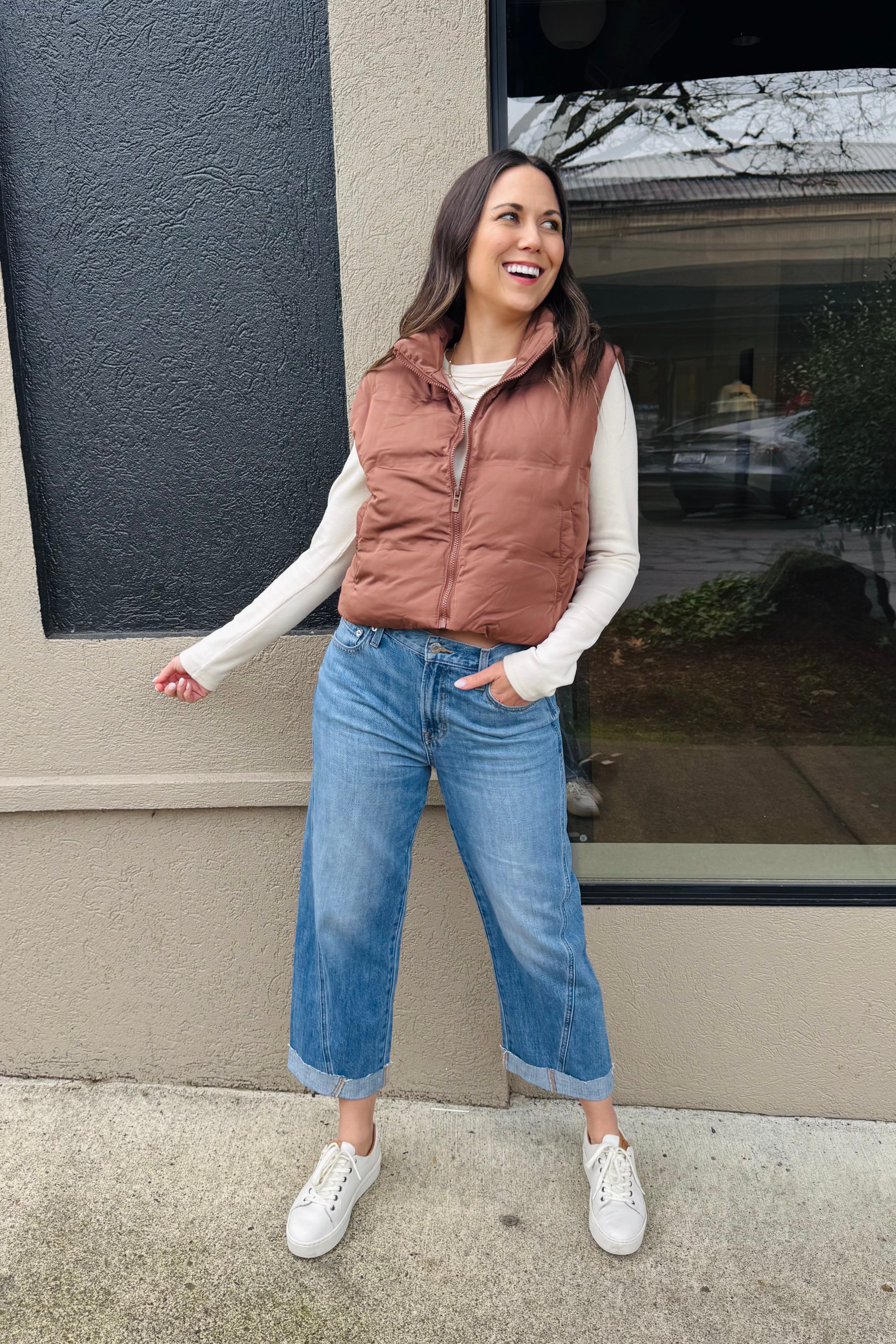 Issey Vest-Cappuccino