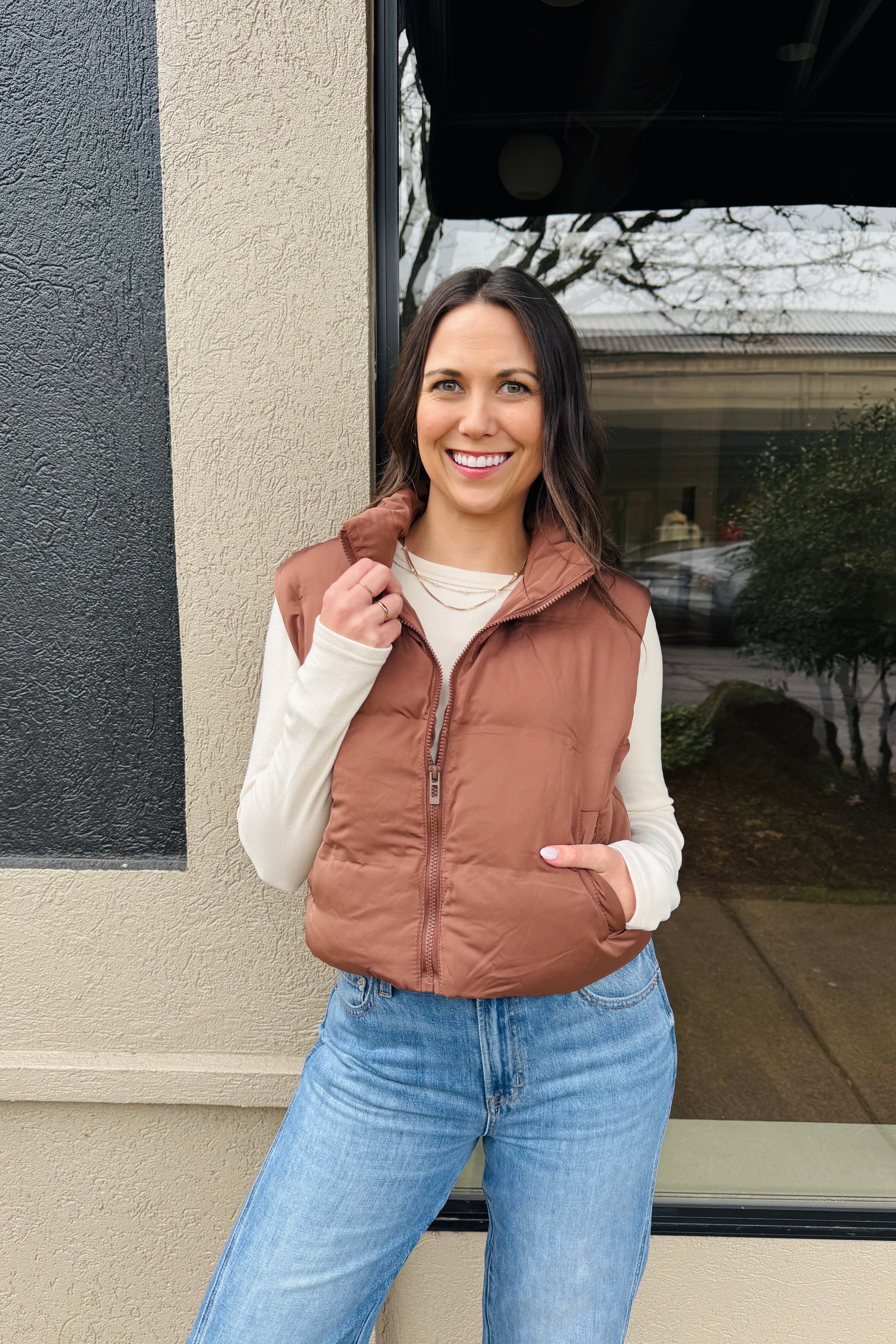 Issey Vest-Cappuccino