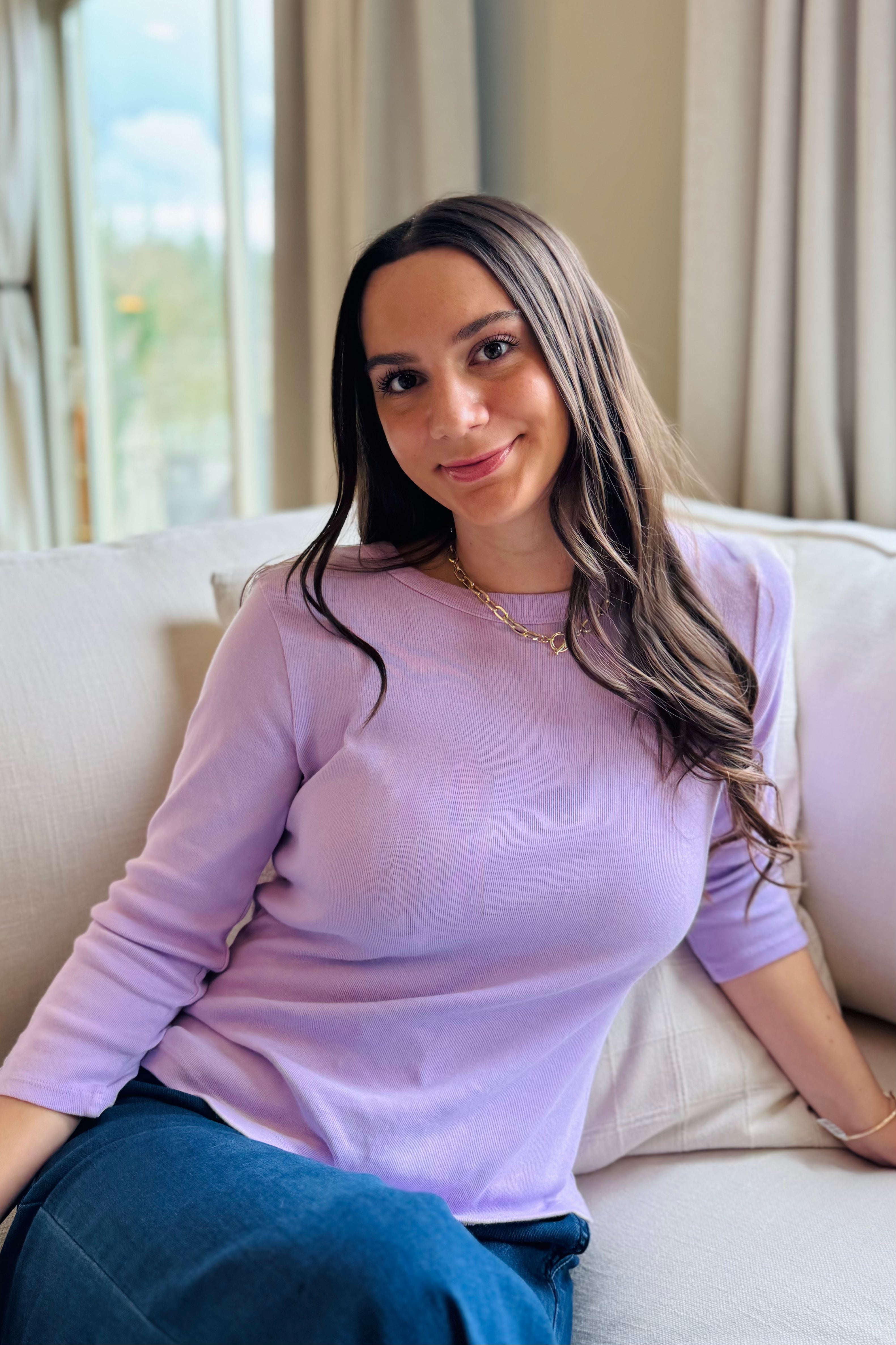 Joyce 3/4 Button Sleeve-Whimsy