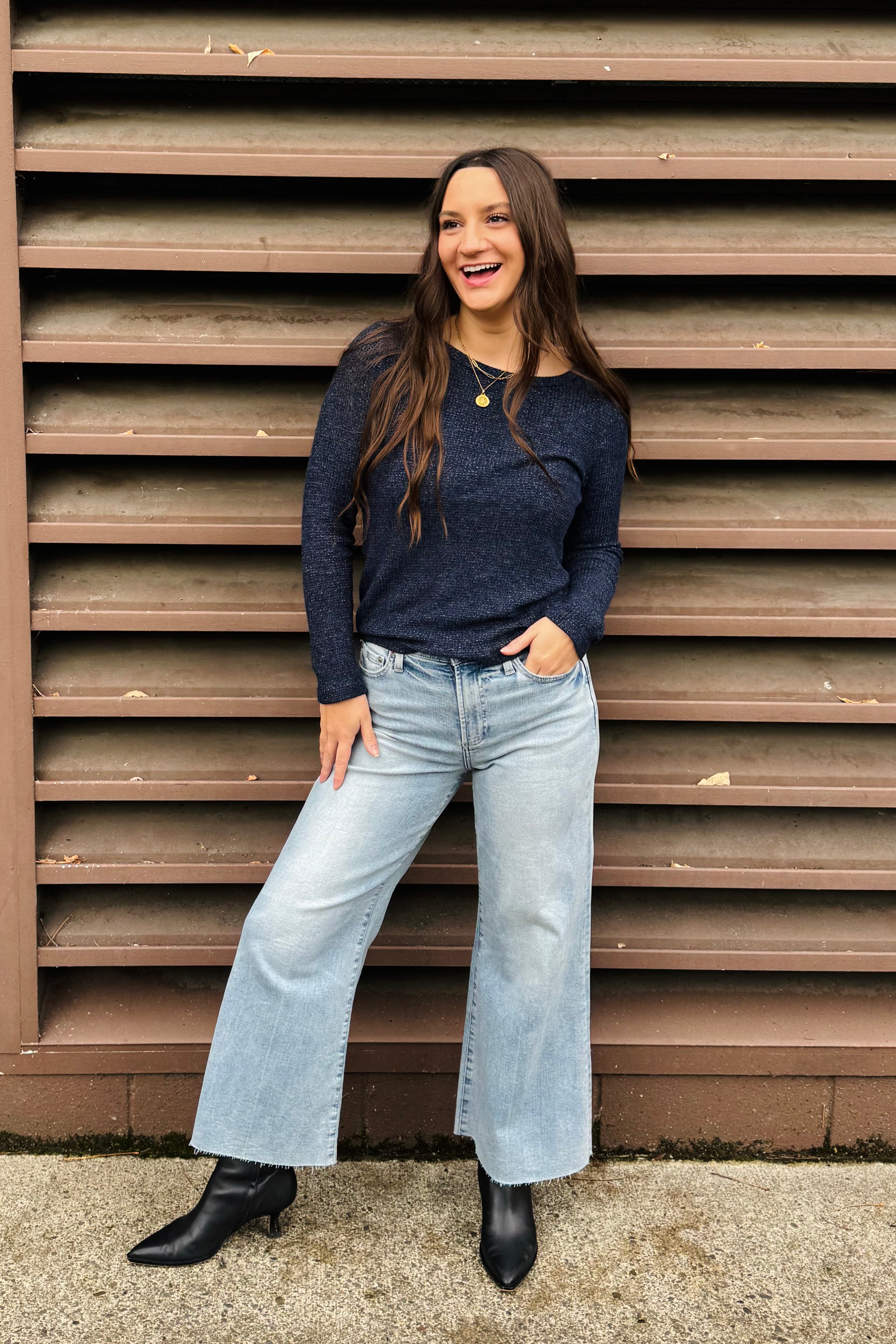 L/S Classic Crew-Navy