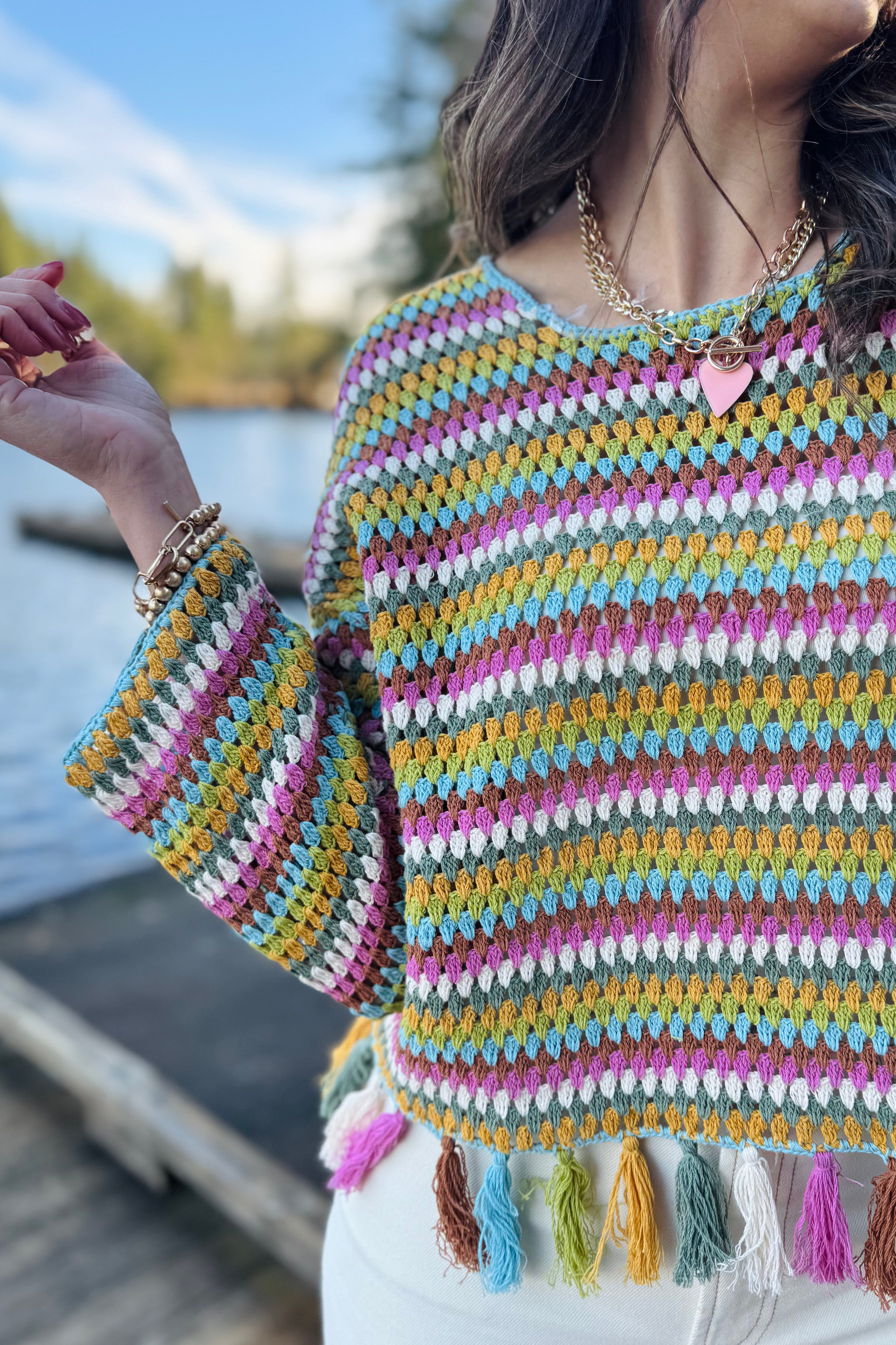 Long Bell Sleeve Sweater