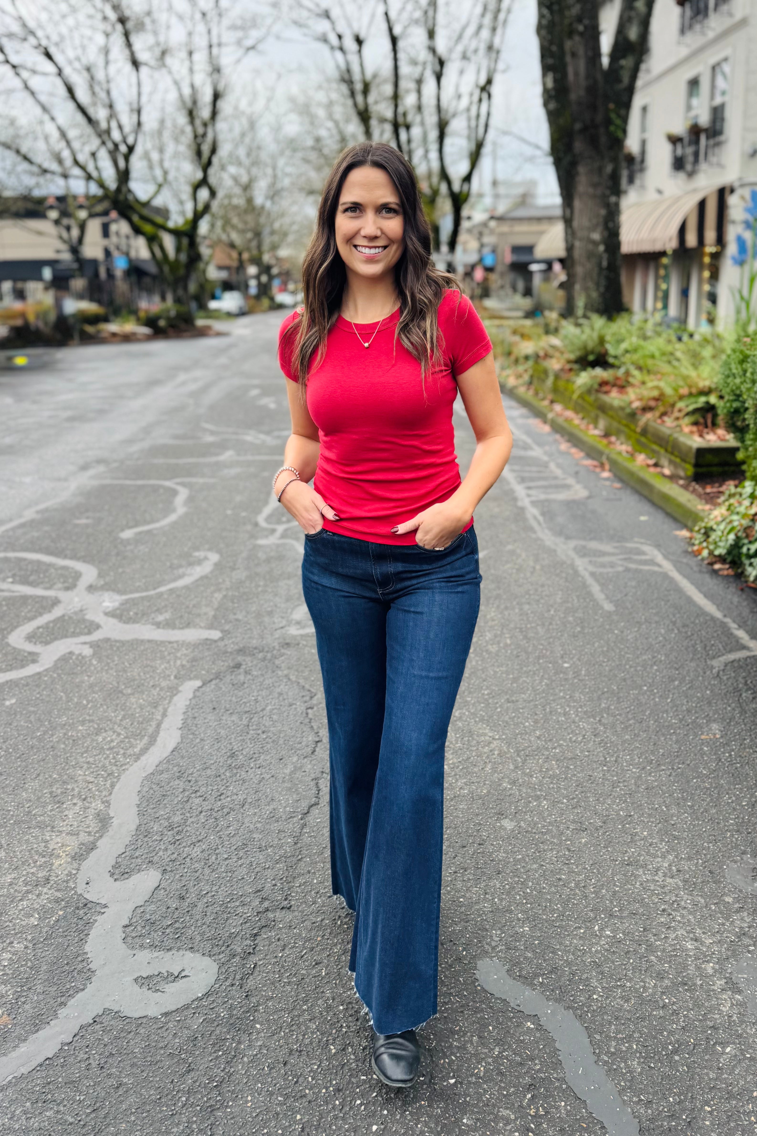 Luxx S/S Crewneck-Brick