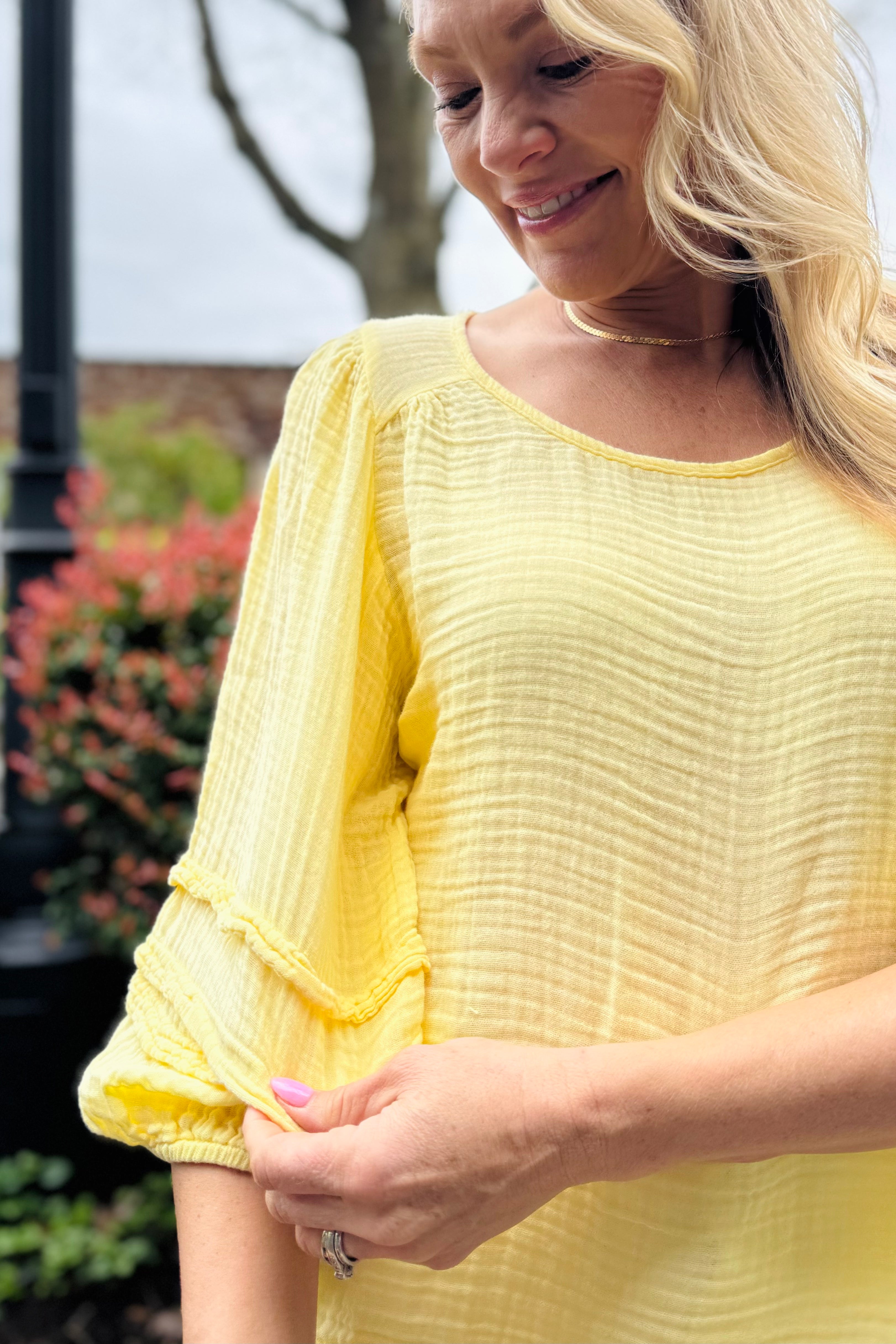 Pruitt Balloon Sleeve Top