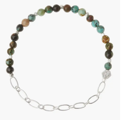 Mini Stone w/Chain Bracelet