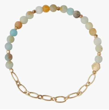 Mini Stone w/Chain Bracelet