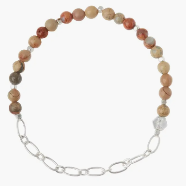 Mini Stone w/Chain Bracelet