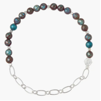 Mini Stone w/Chain Bracelet