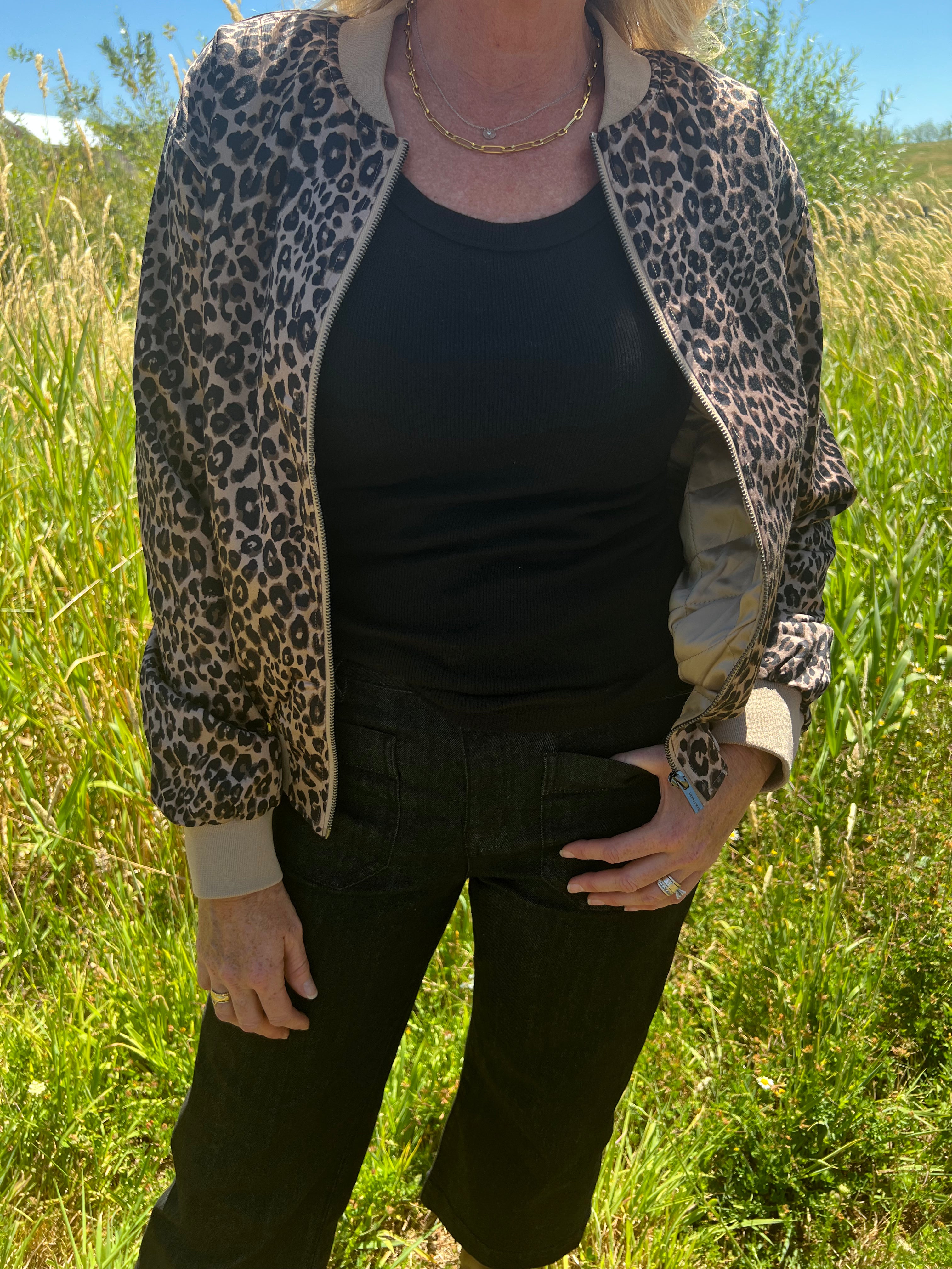 Monroe Sateen Bomber